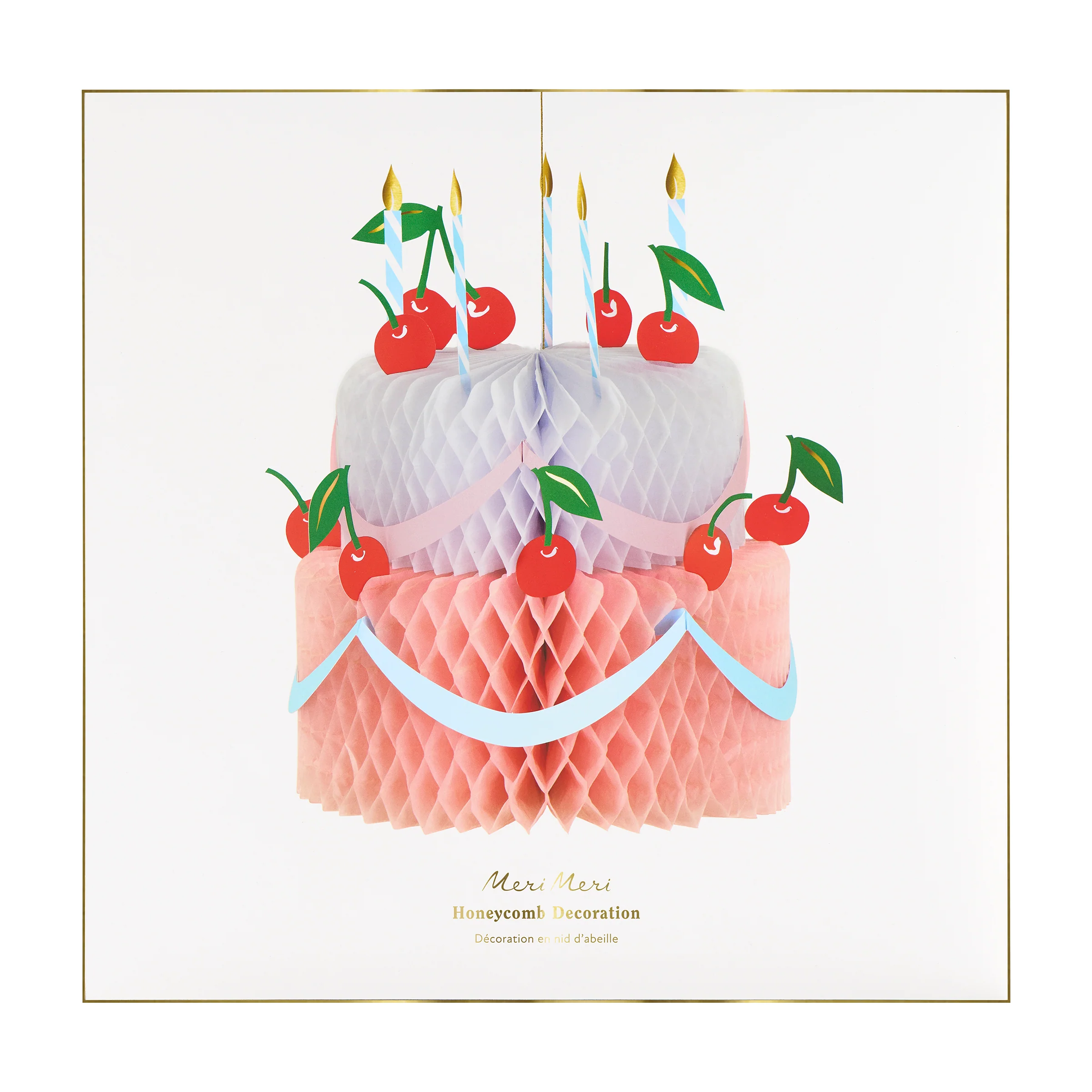 Honeycomb Birthday Cake Decoration - Image 3
