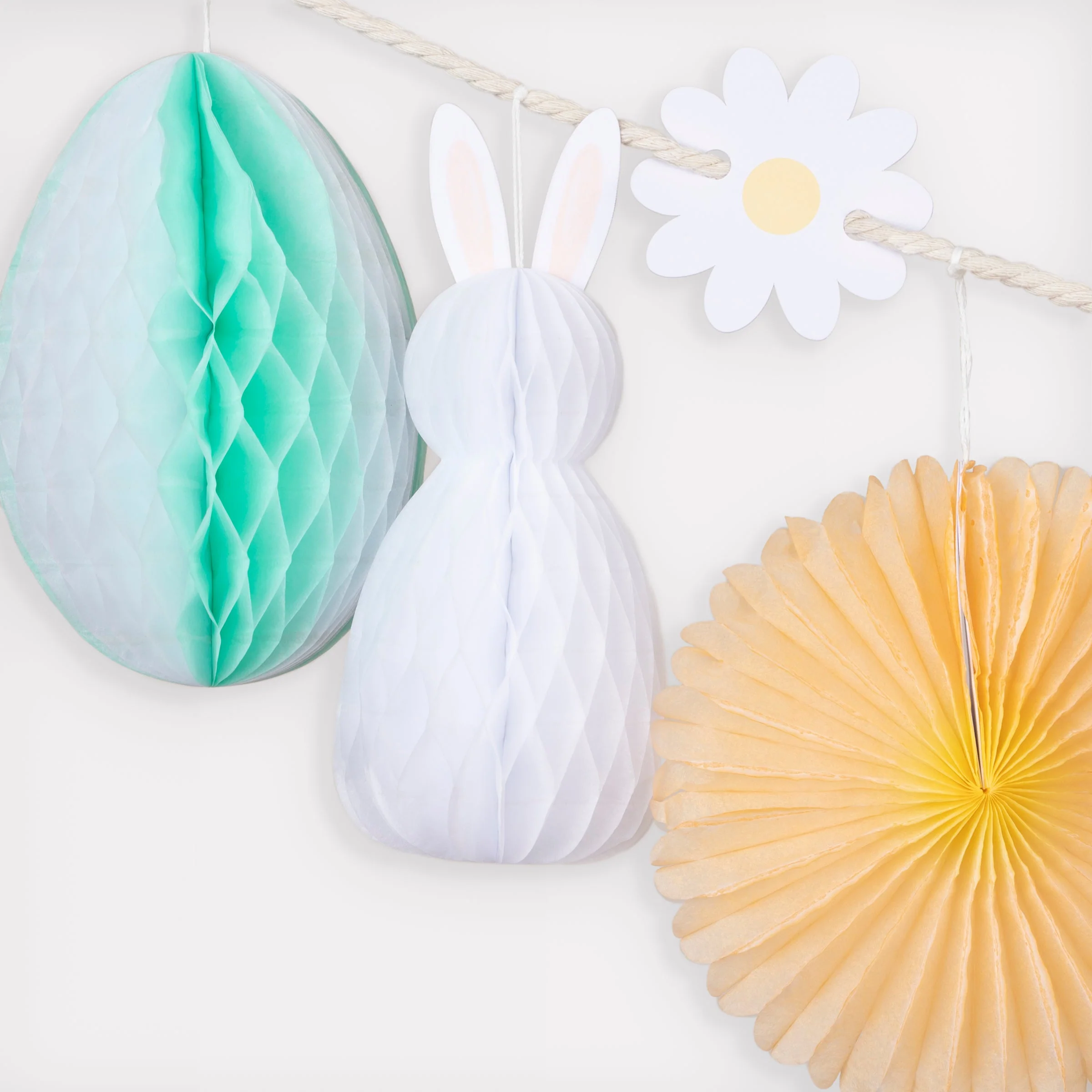 Honeycomb Easter Bunny Garland - Image 3