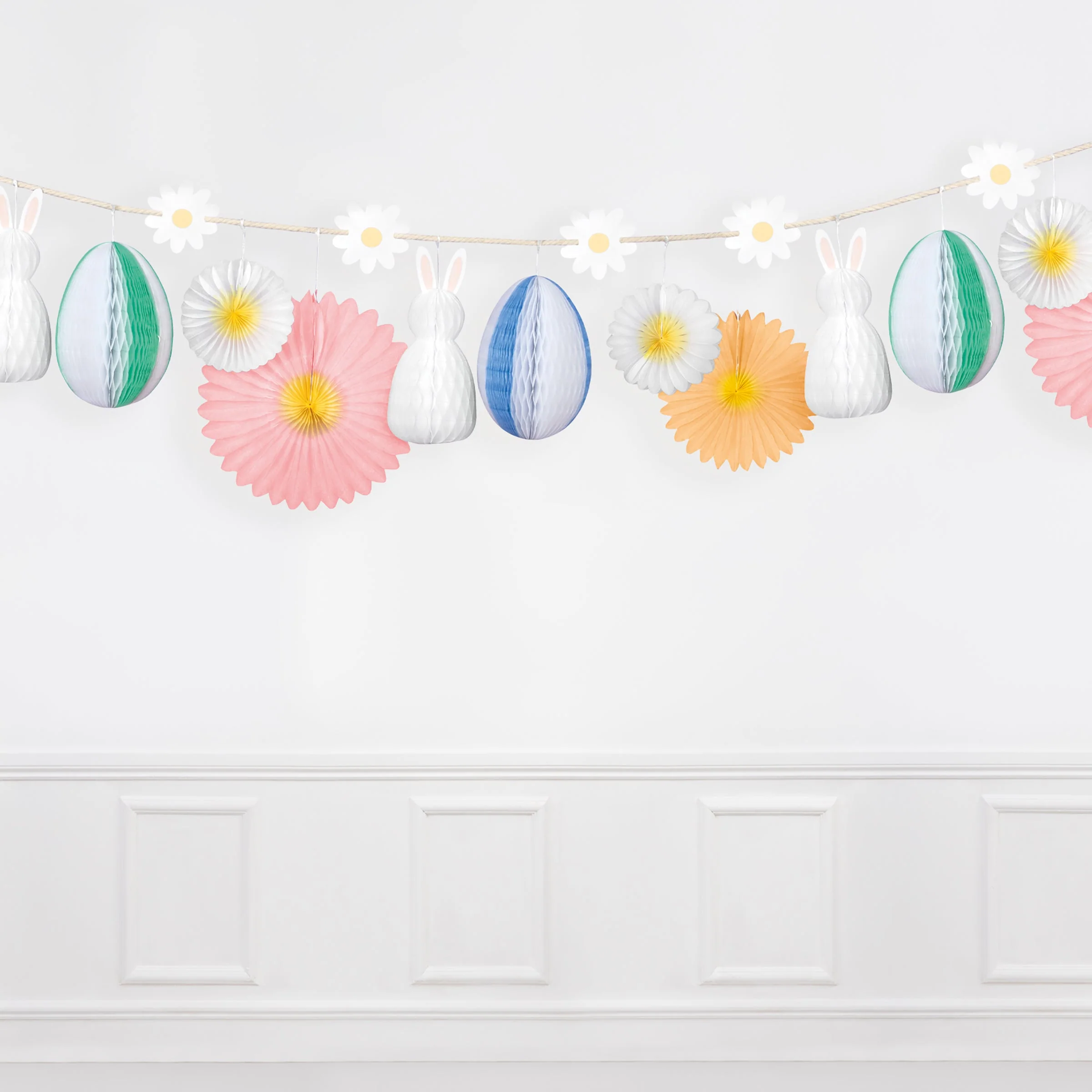 Honeycomb Easter Bunny Garland - Image 5