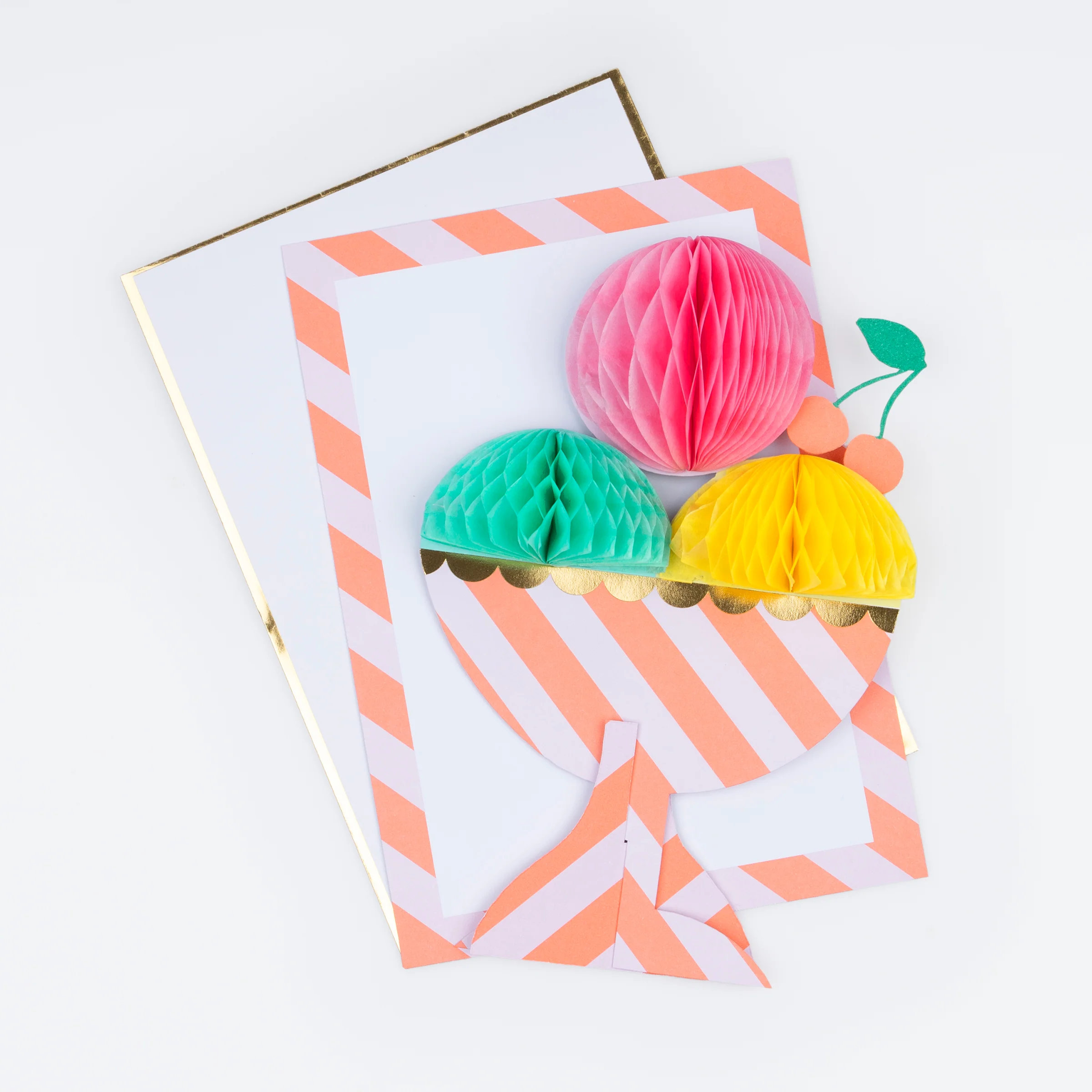 Honeycomb Ice Cream Sundae Birthday Card - Image 2