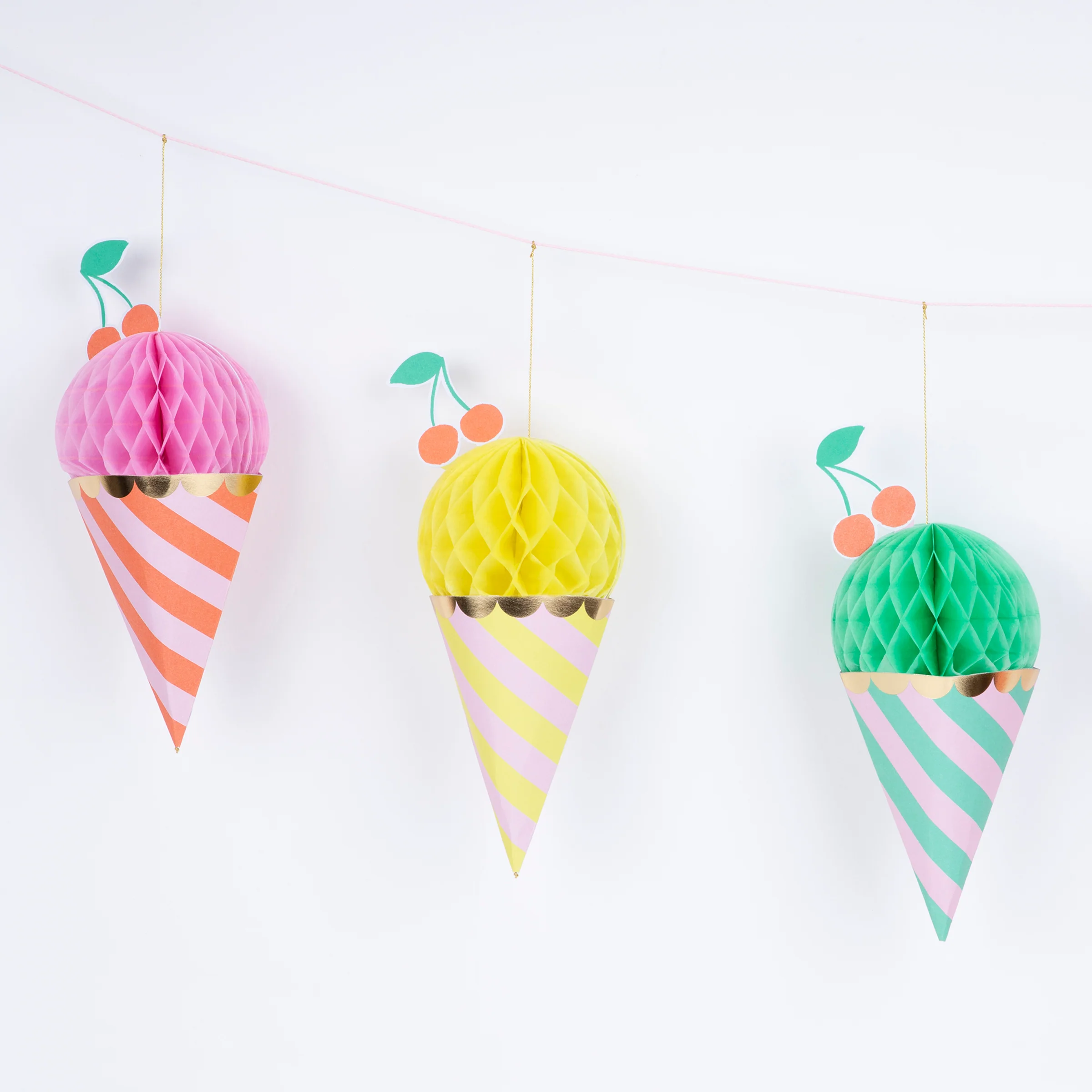 Ice Cream Honeycomb Garland - Image 3