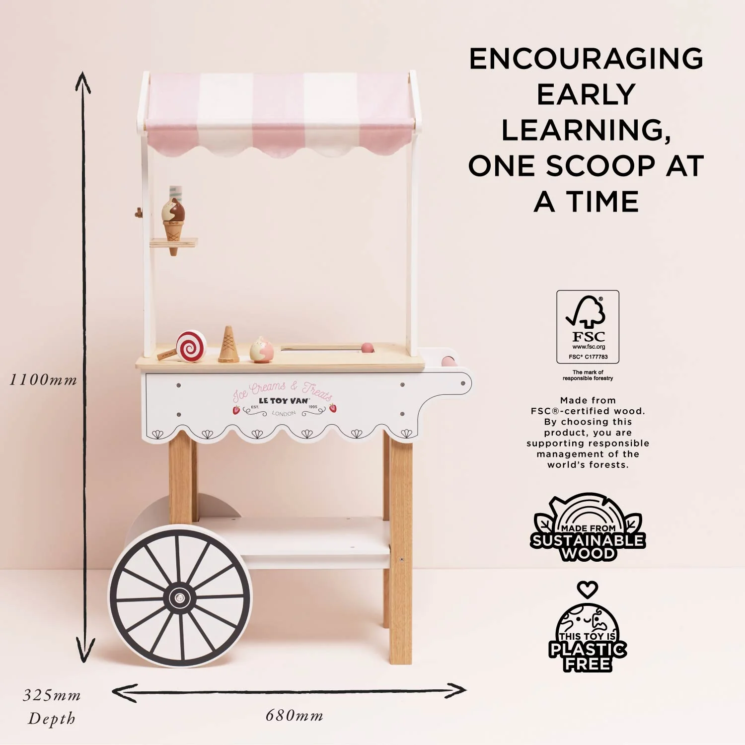 Ice Cream Trolley Market Stall - Image 7