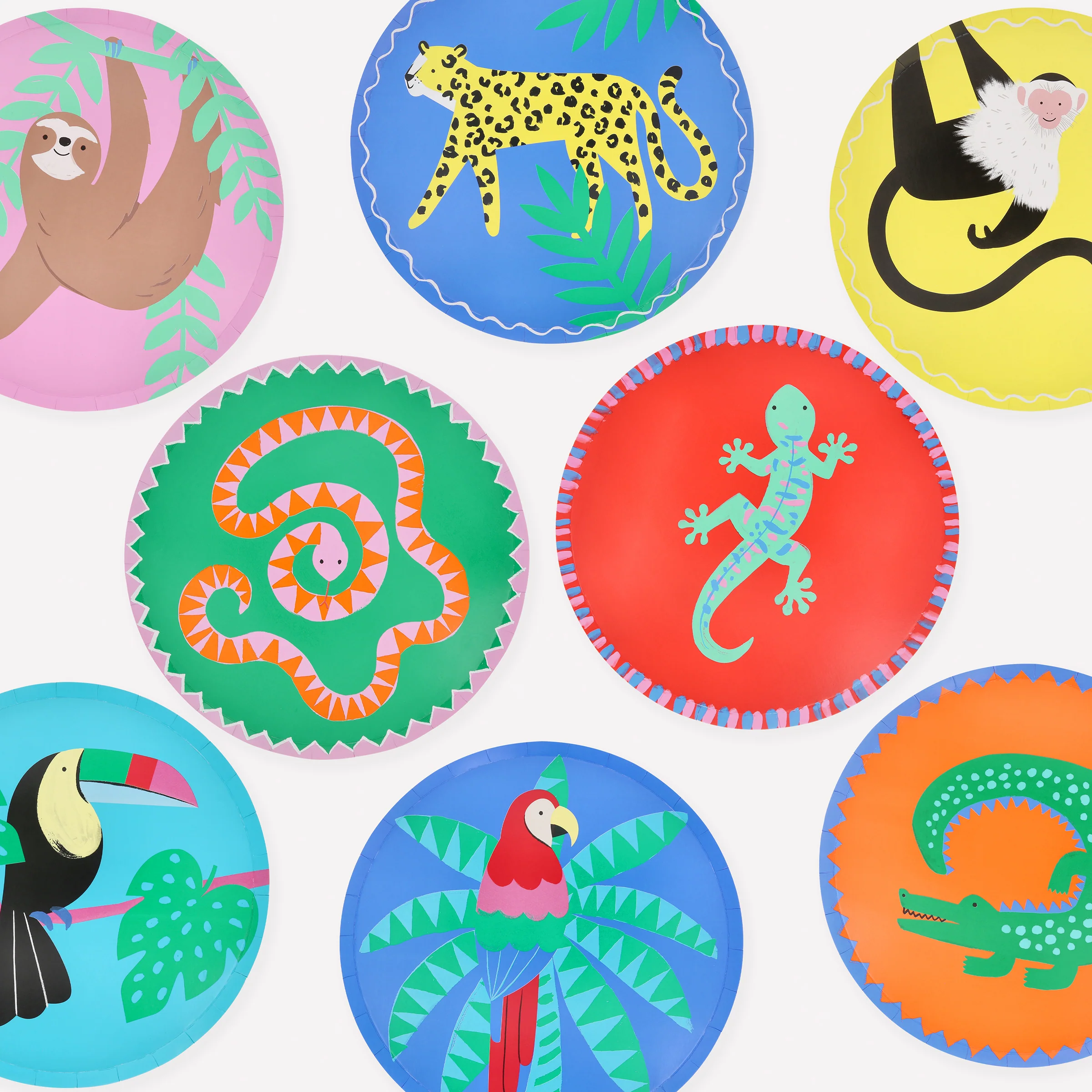 Jungle Jamboree Side Plates (x 8)