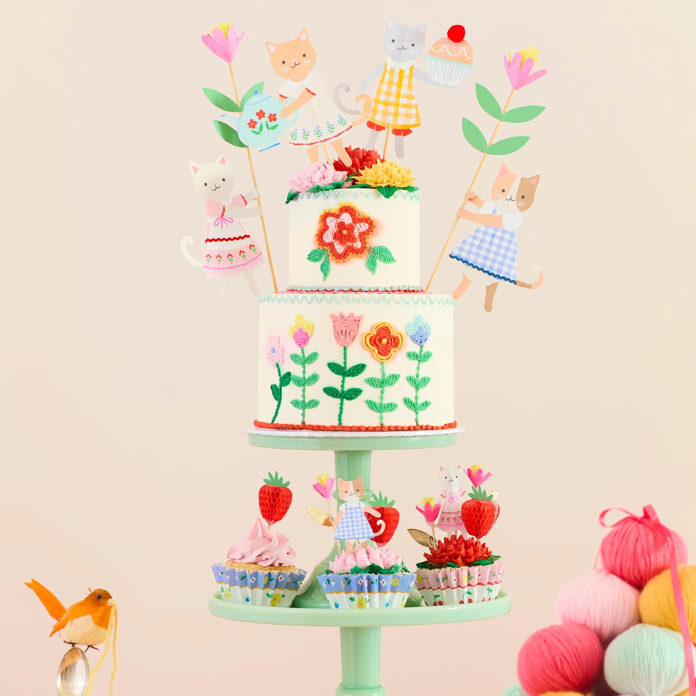 Kitten Club Cake Toppers (x 4) - Image 2