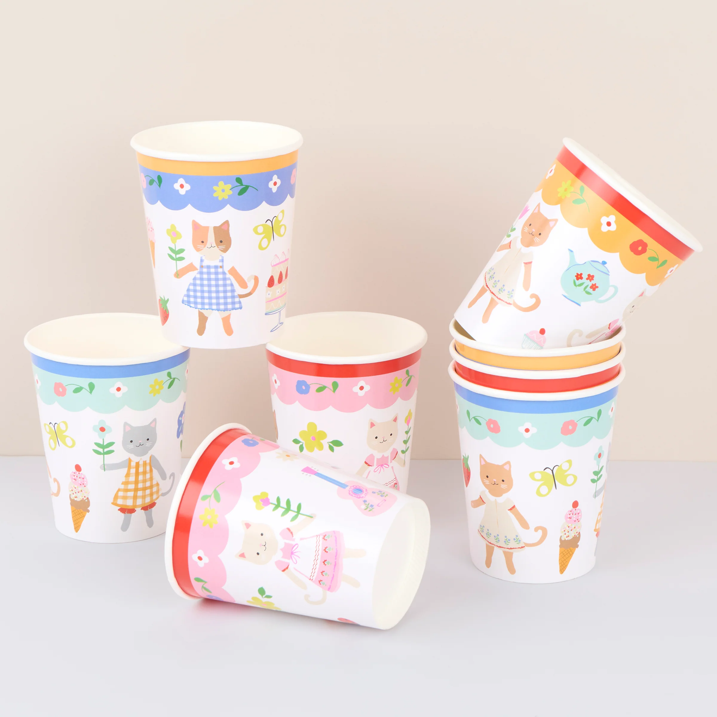 Kitten Club Cups (x 8)
