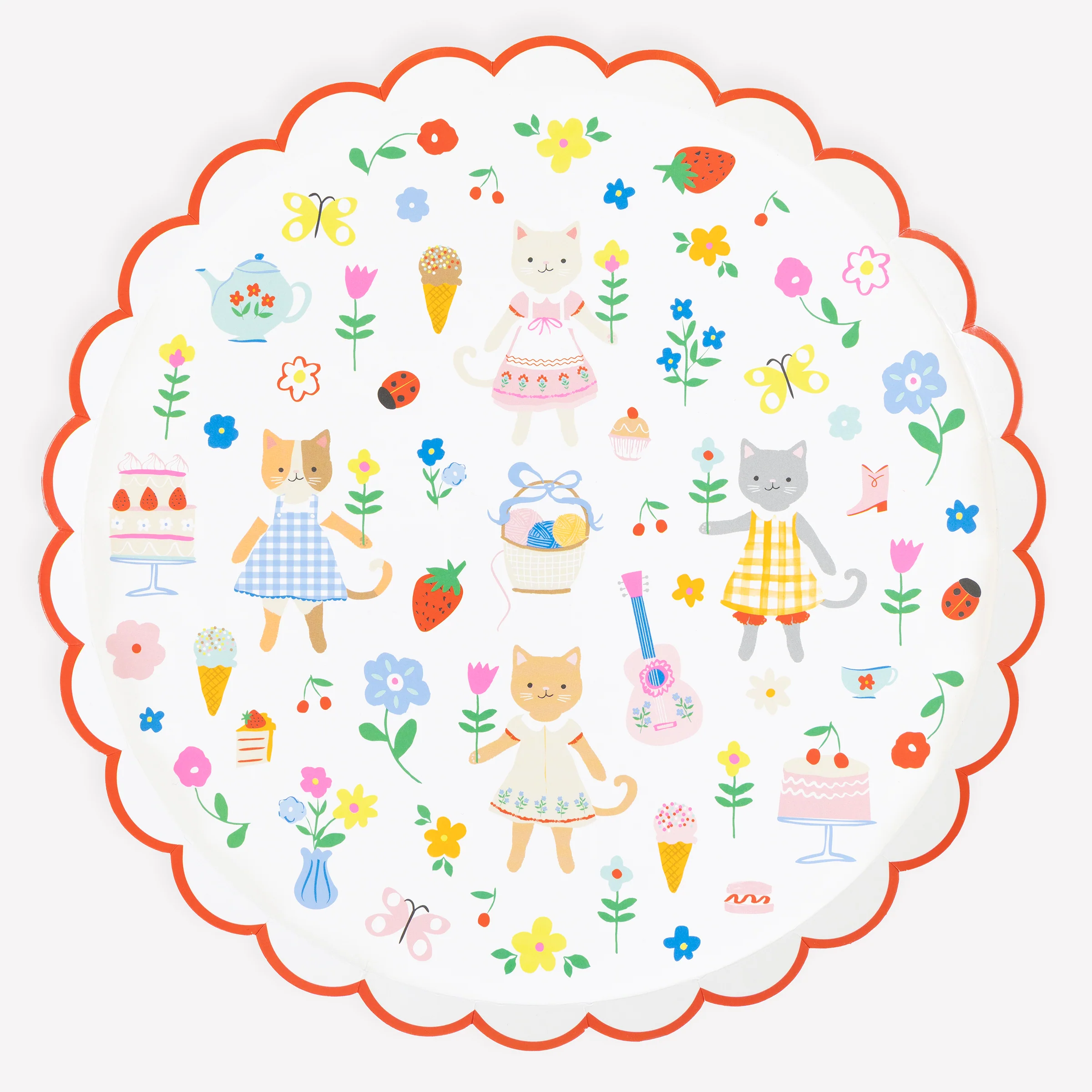 Kitten Club Dinner Plates (x 8)