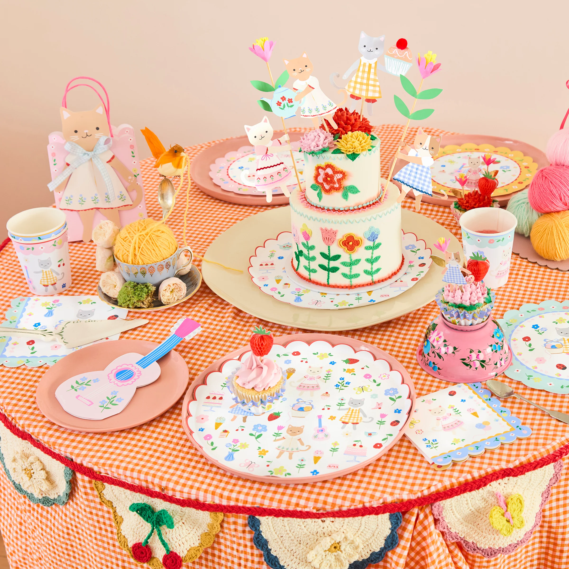 Kitten Club Large Napkins (x 16) - Image 2