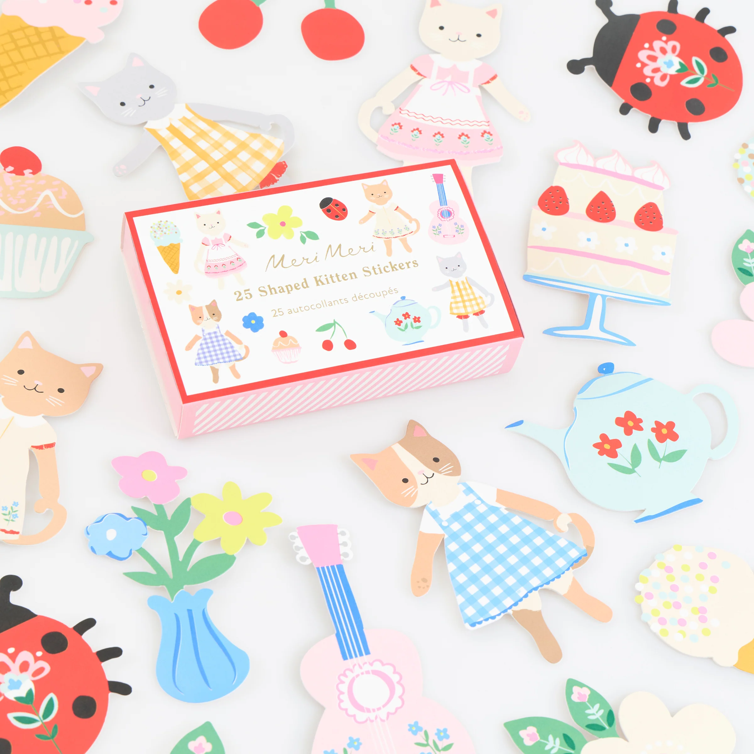 Kitten Club Shaped Stickers (x 25 stickers)