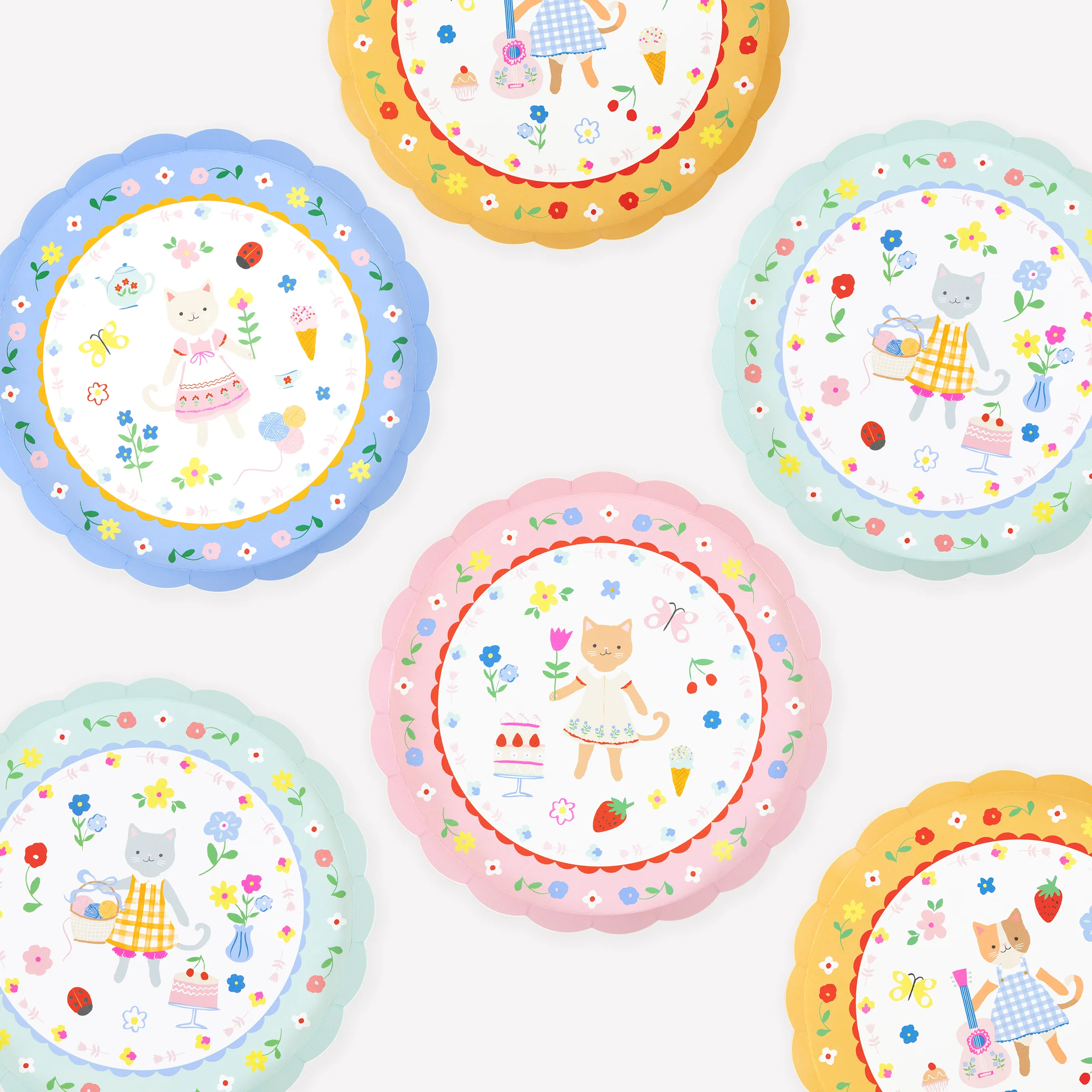 Kitten Club Side Plates (x 8)