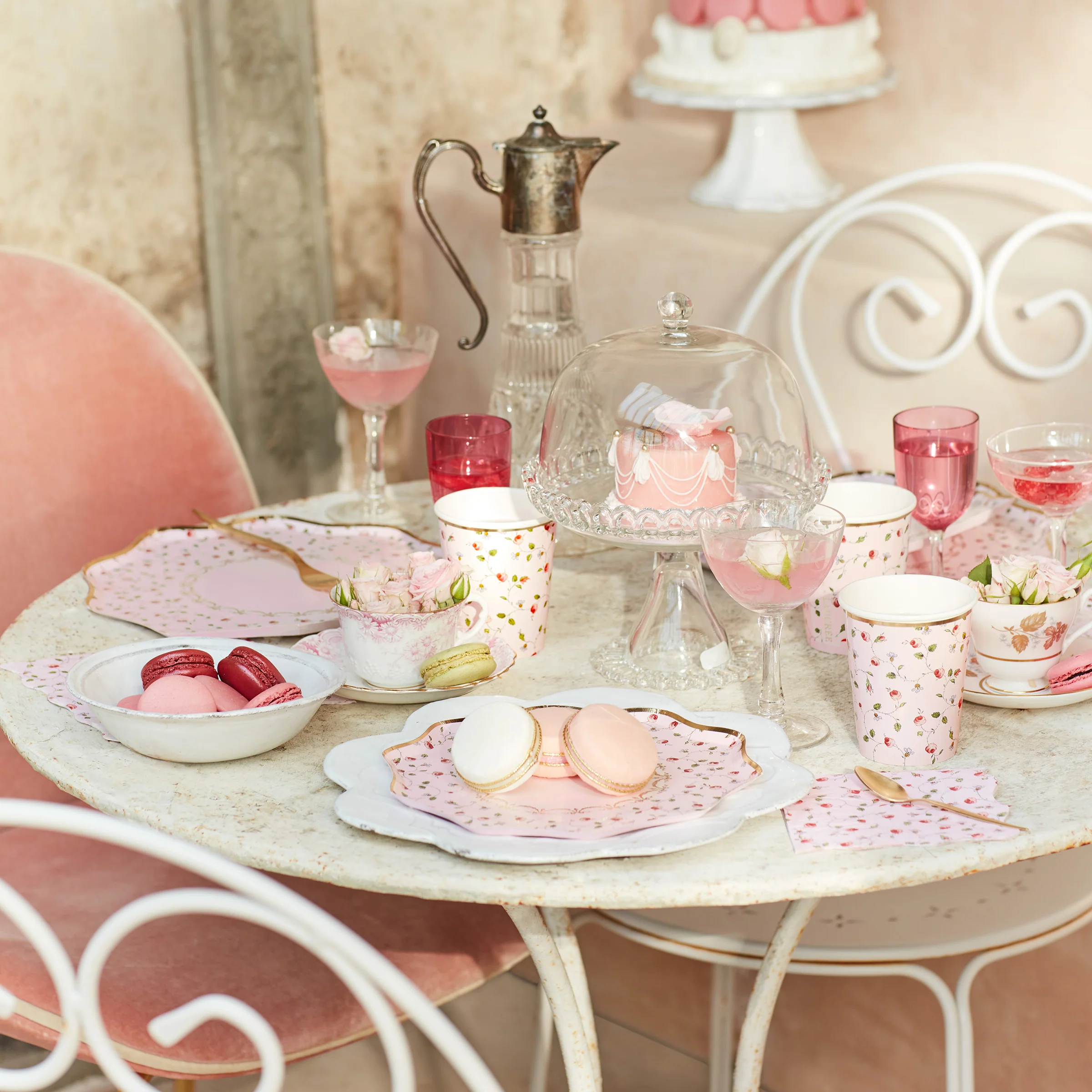 Meri Meri x Ladurée Marie-Antoinette Side Plates (x 8) - Image 2