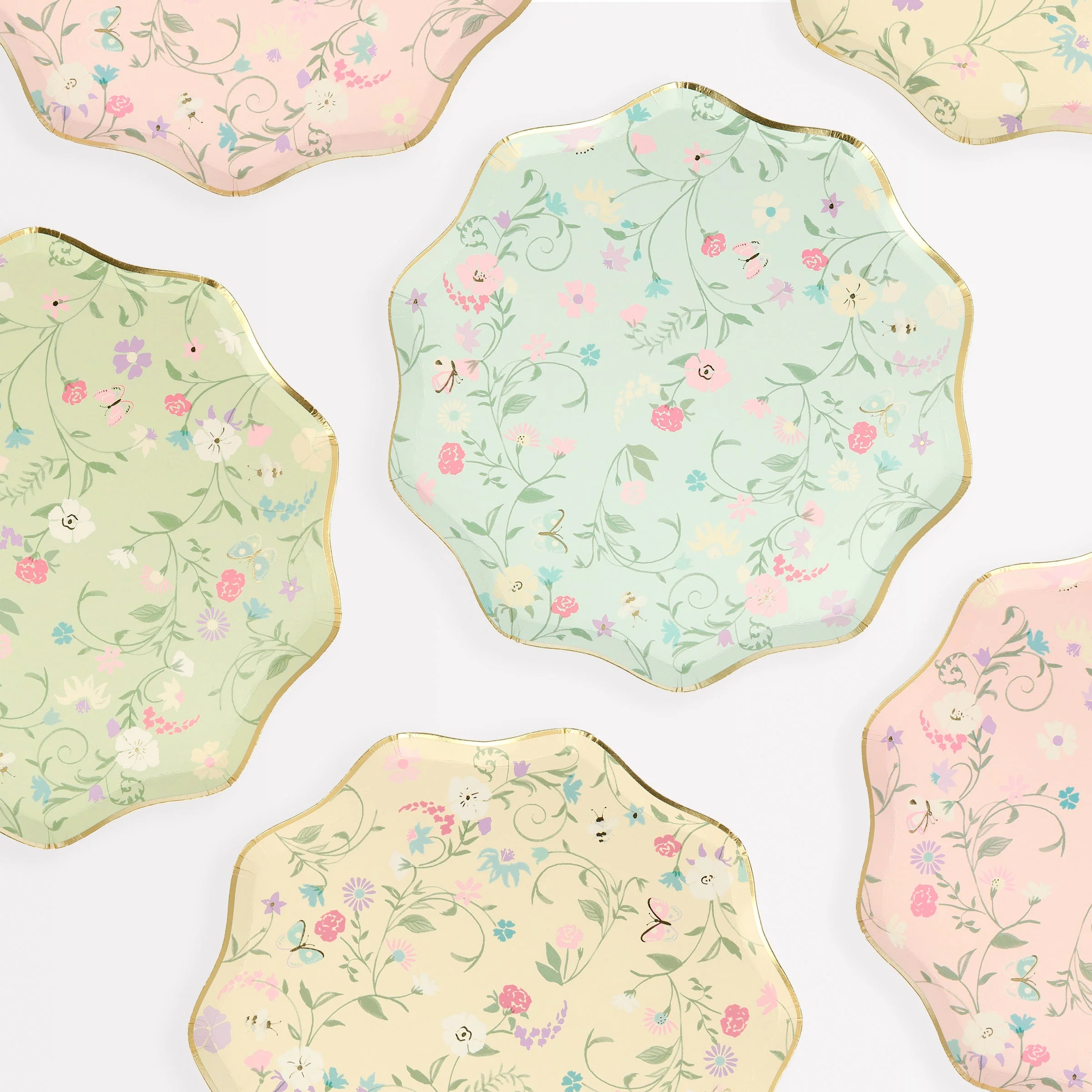 Meri Meri x Ladurée Paris Floral Side Plates (x 8)