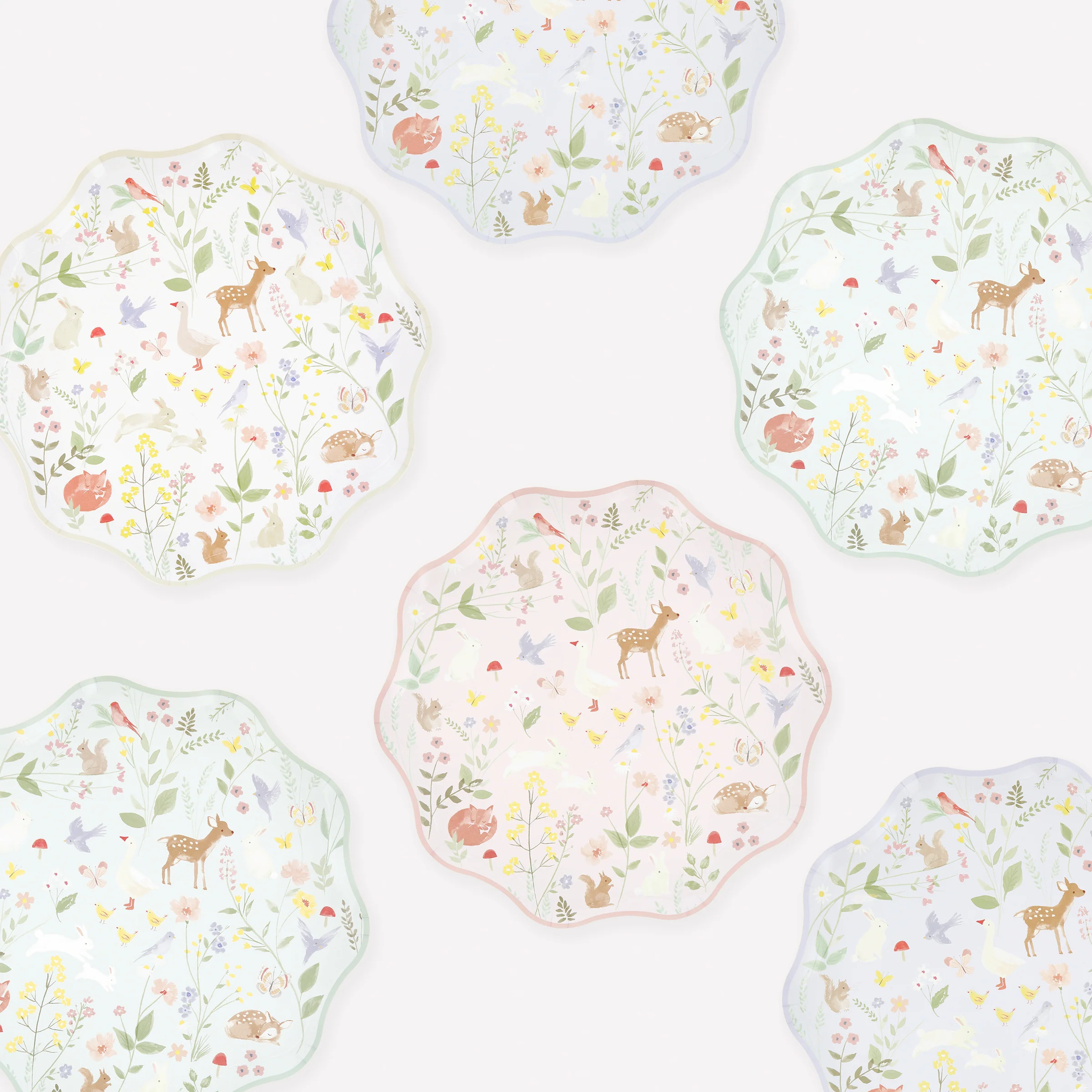 Little Animals Side Plates (x 8)