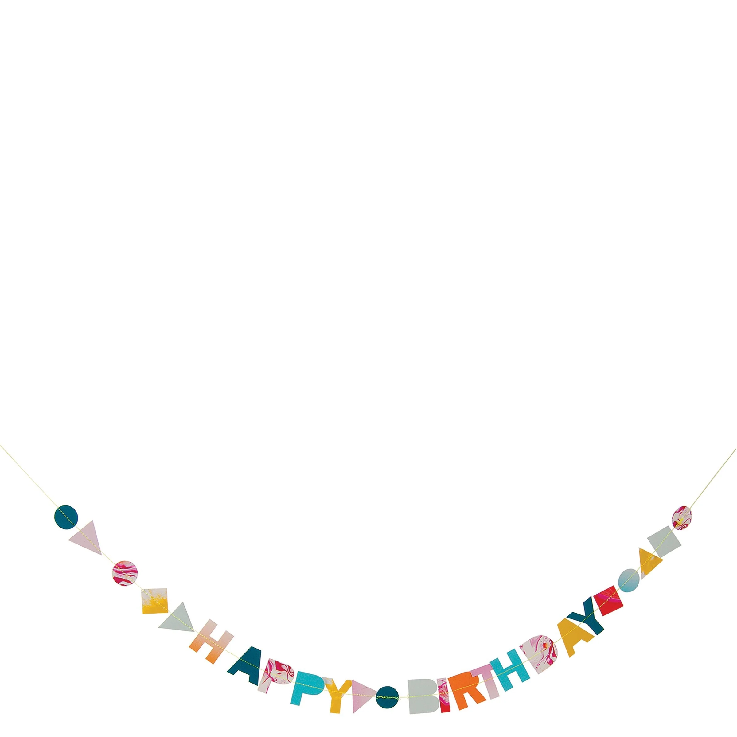 Marble Birthday Garland Card - Image 3