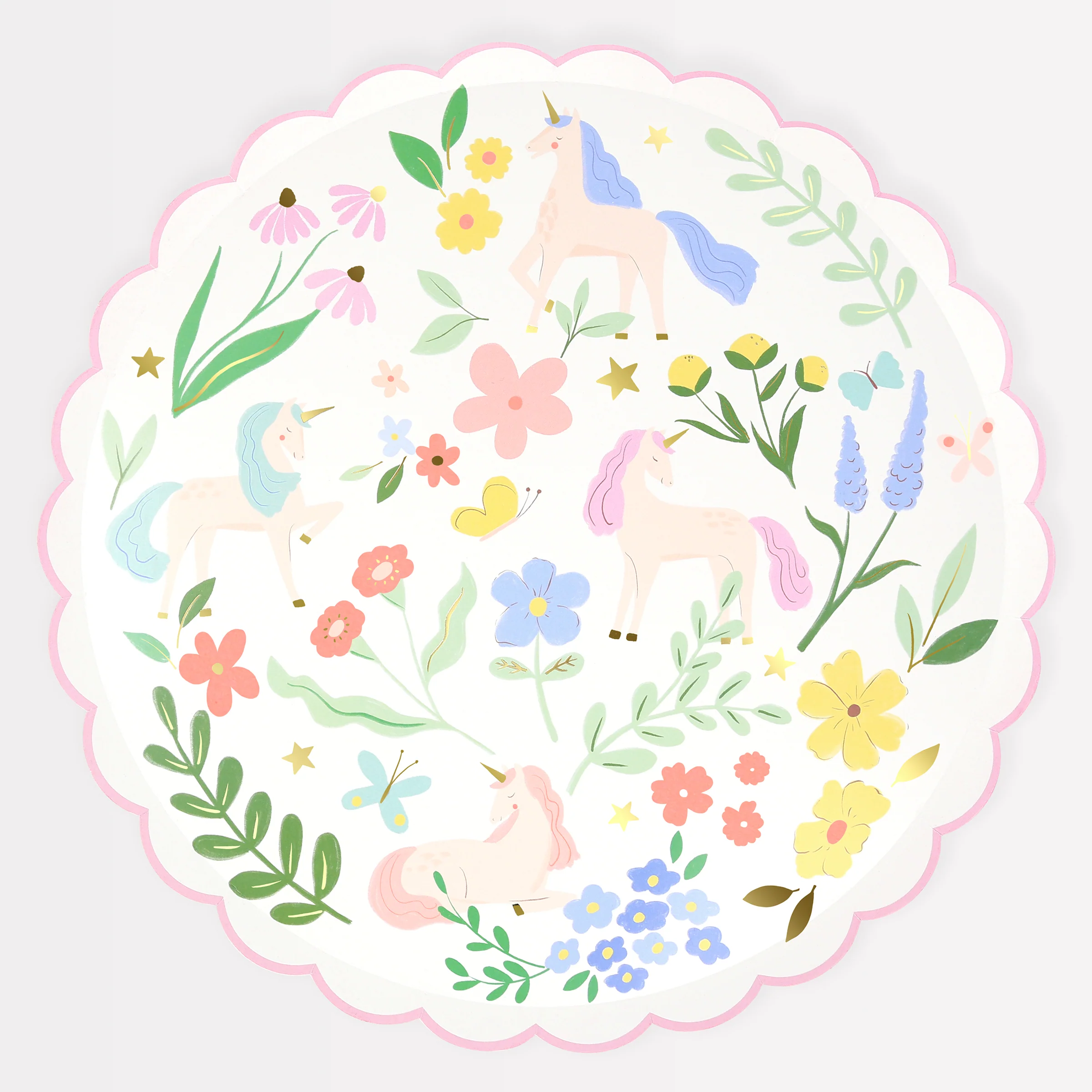 Meadow Unicorns Dinner Plates (x 8)