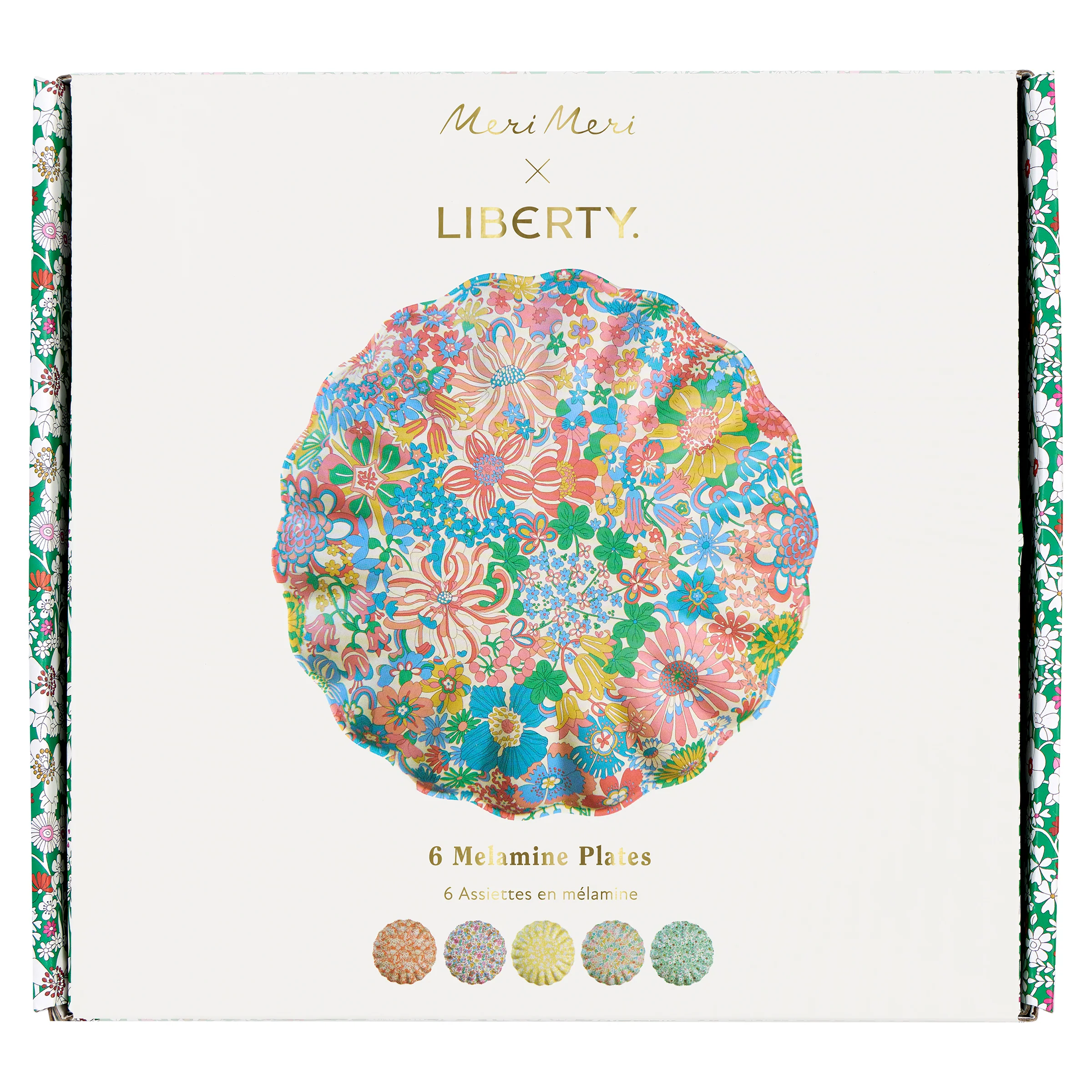 Meri Meri x Liberty Garden Party Reusable Large Plates (x 6) - Image 10