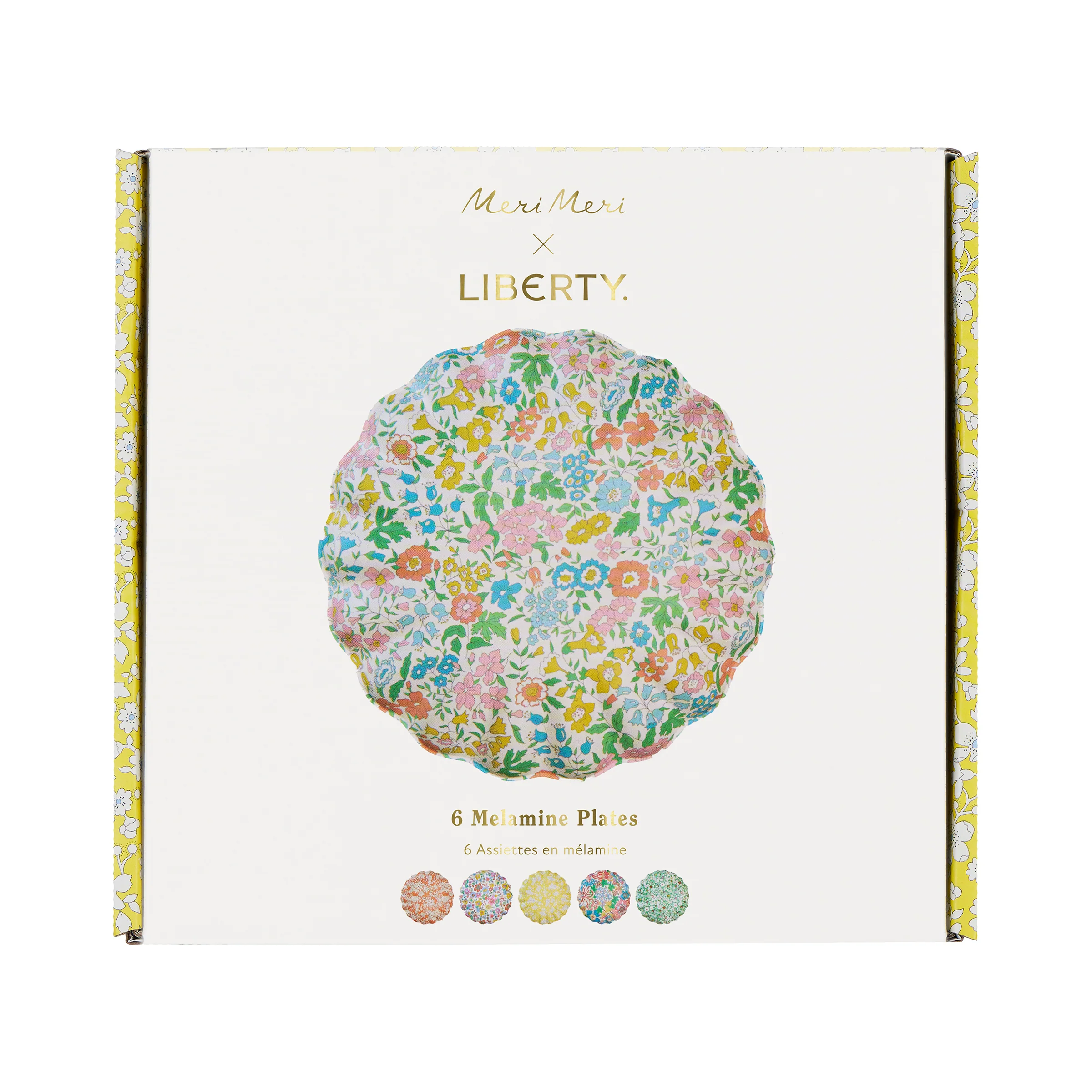 Meri Meri x Liberty Garden Party Reusable Small Plates (x 6) - Image 10
