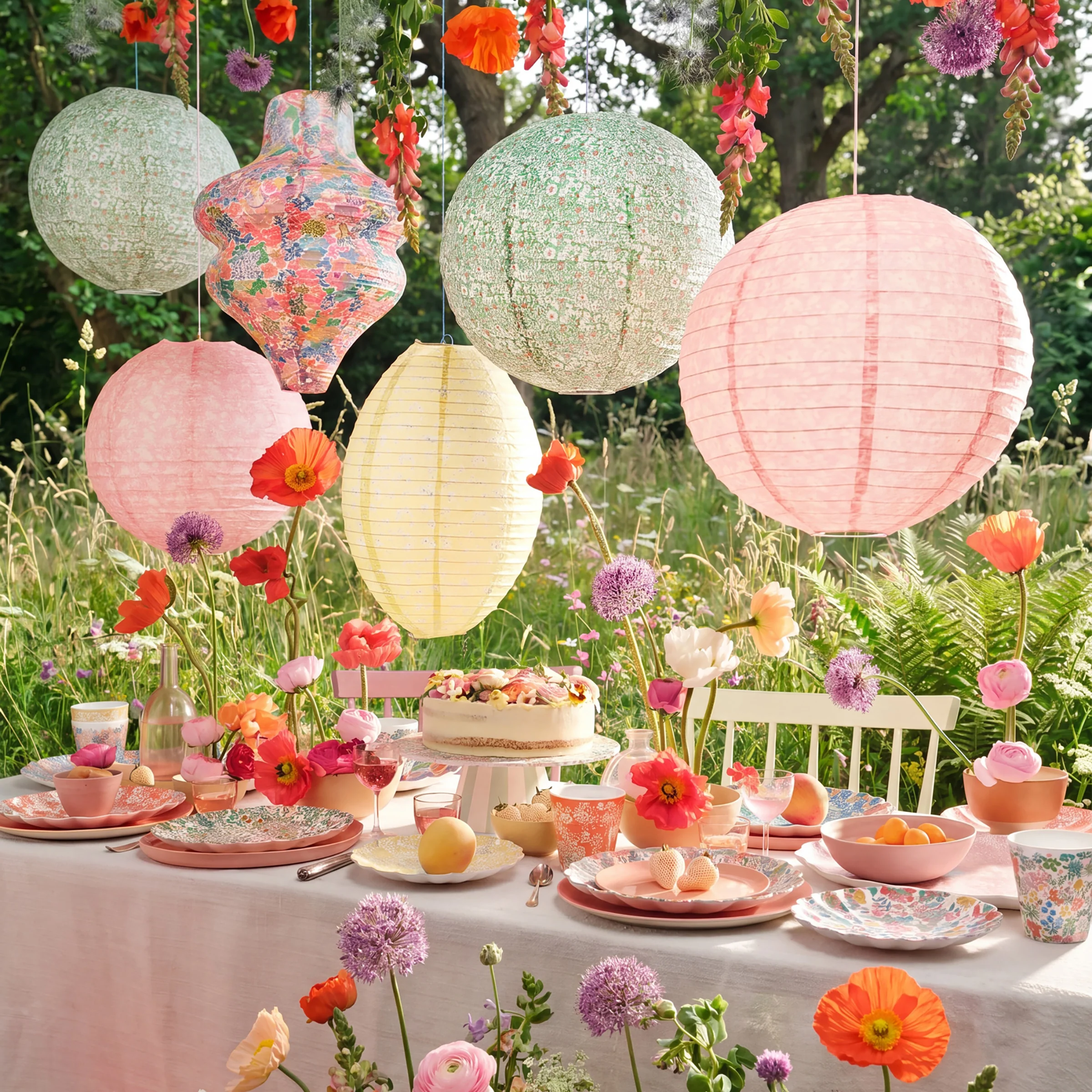 Meri Meri x Liberty Garden Party Reusable Small Plates (x 6) - Image 2