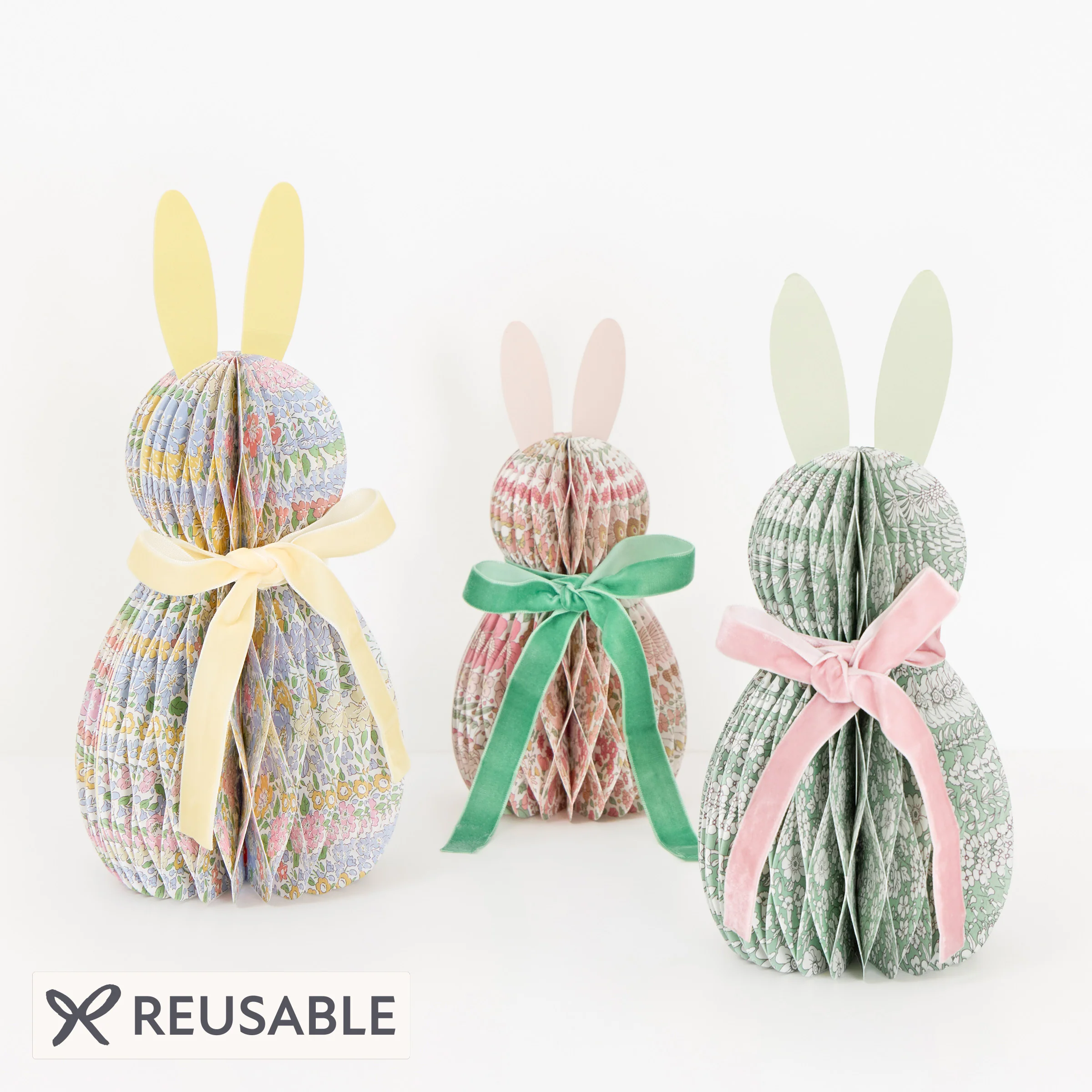 Meri Meri x Liberty Paper Honeycomb Bunnies (x 3)
