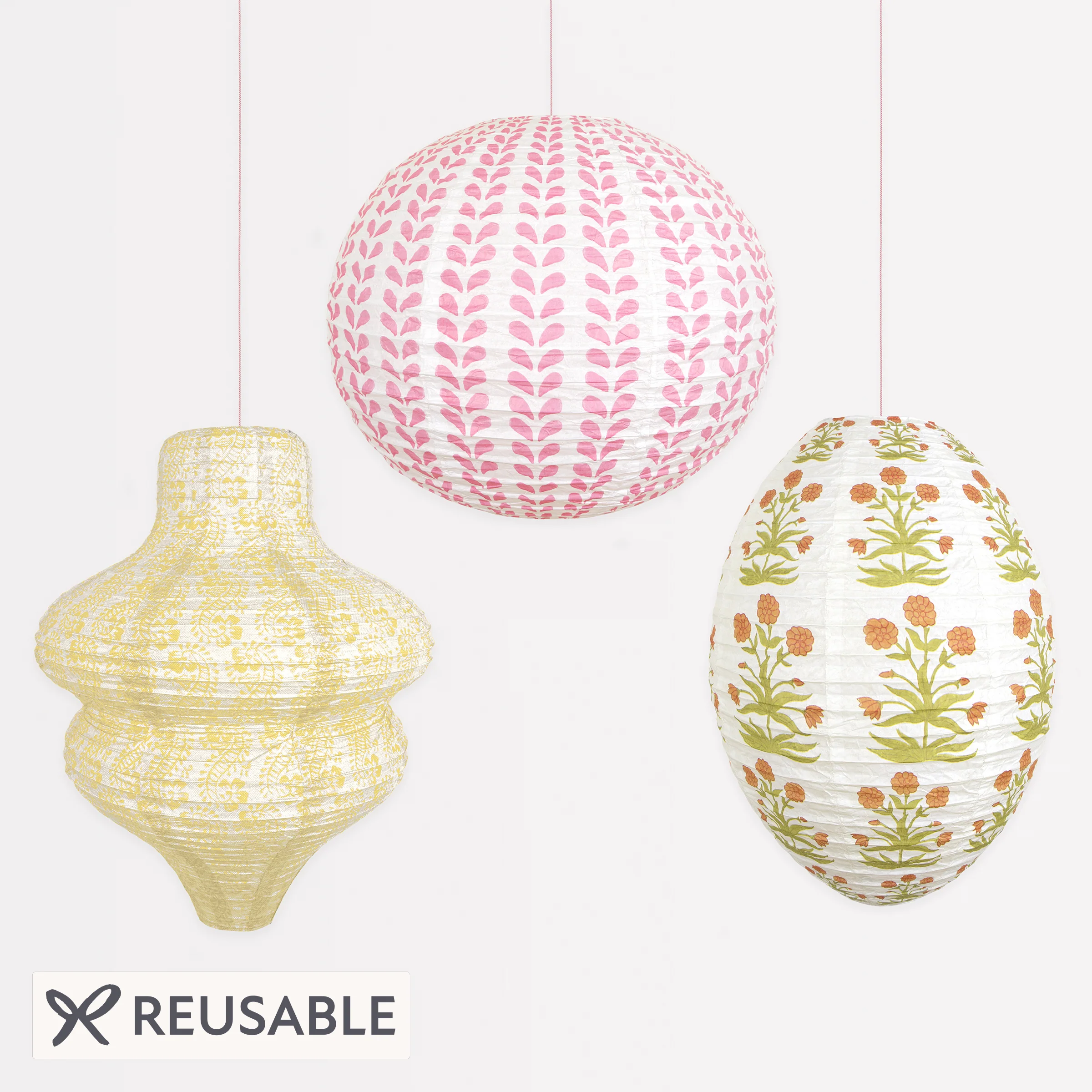 Meri Meri x Molly Mahon Hanging Lanterns (x 3)