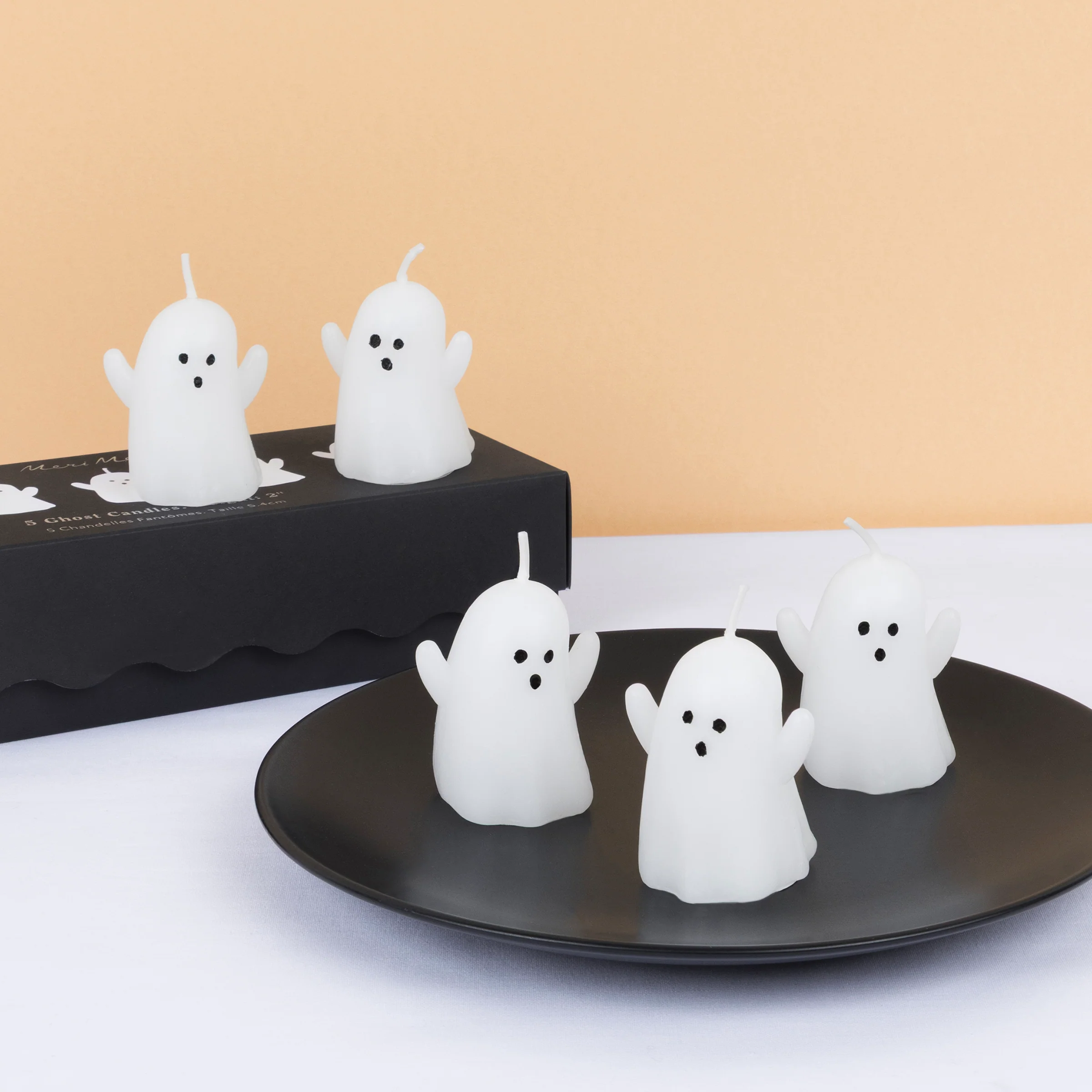 Mini Ghost Candles (x 5)