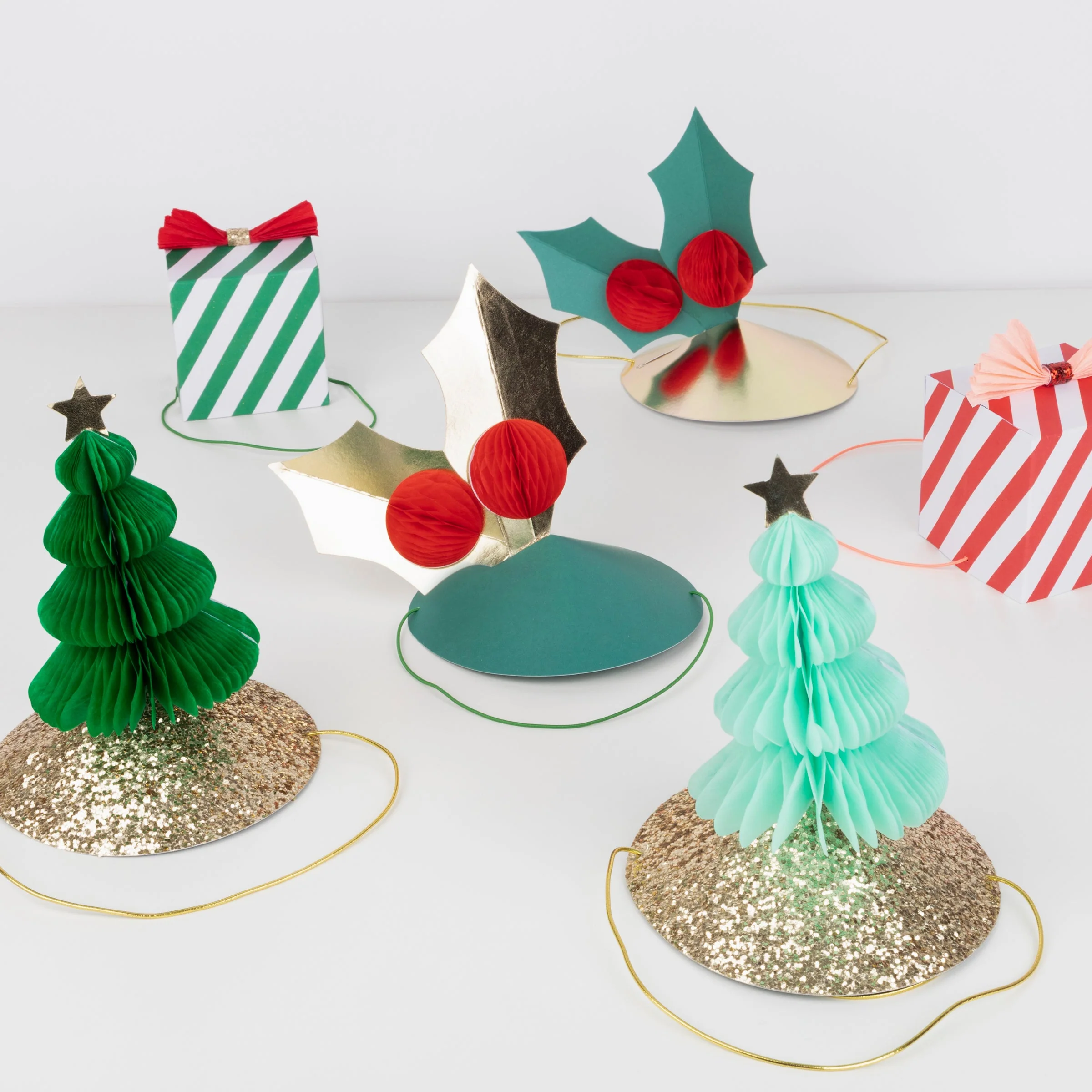 Mixed Christmas Party Hats (x 6) - Image 2