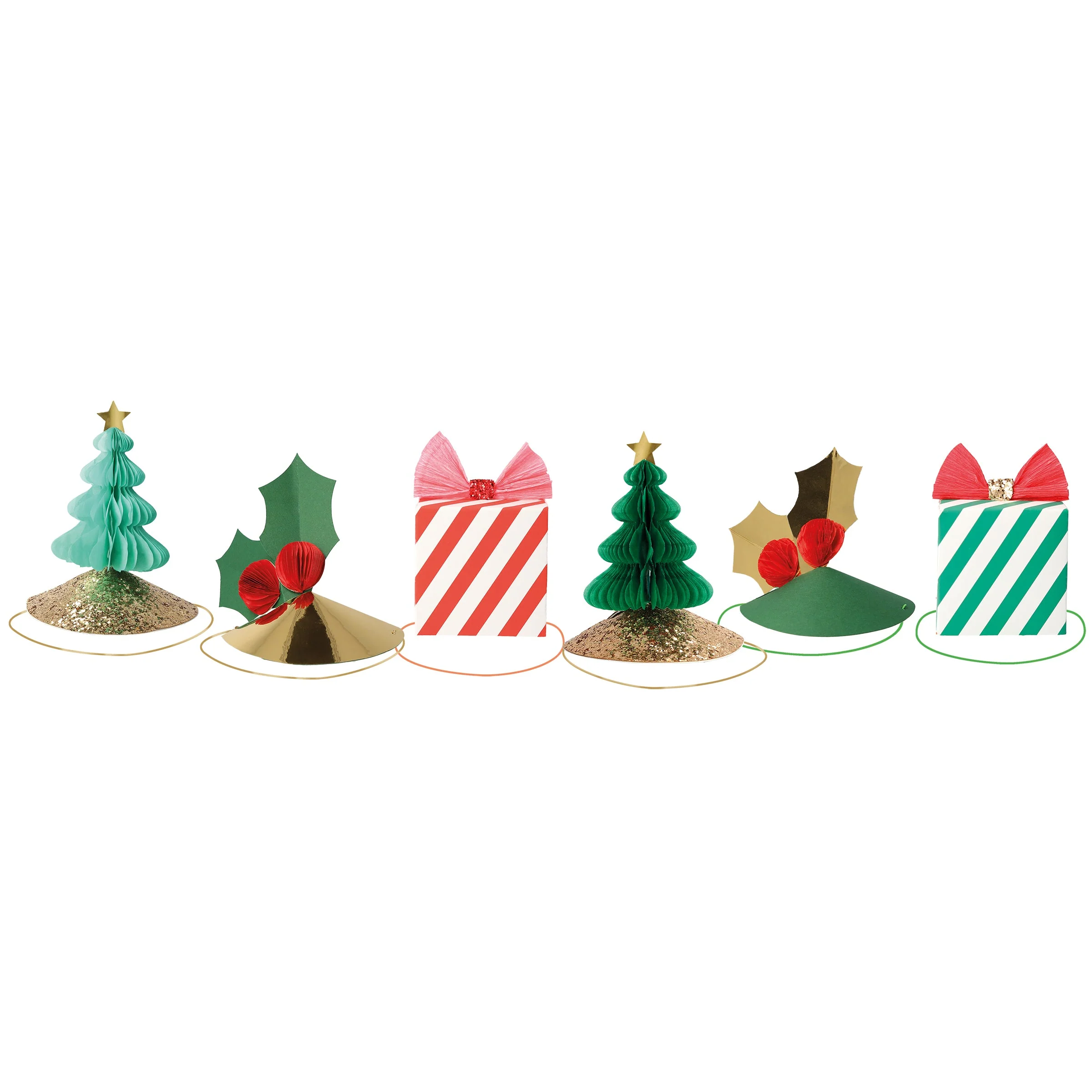 Mixed Christmas Party Hats (x 6) - Image 5