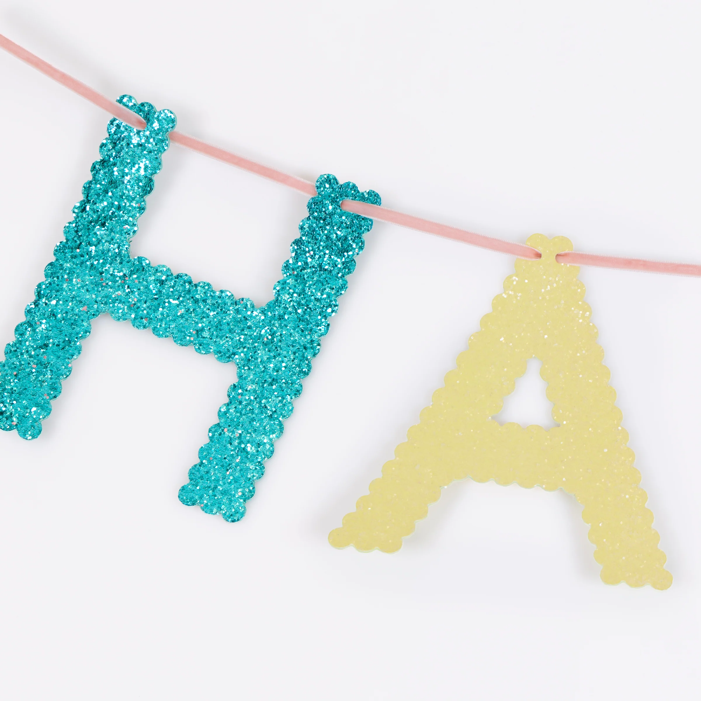 Mixed Glitter Happy Birthday Garland - Image 3