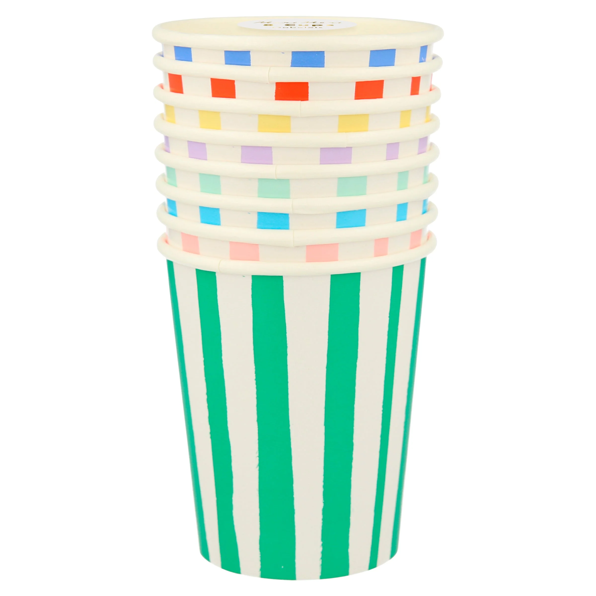 Mixed Stripe Cups (x 8) - Image 13