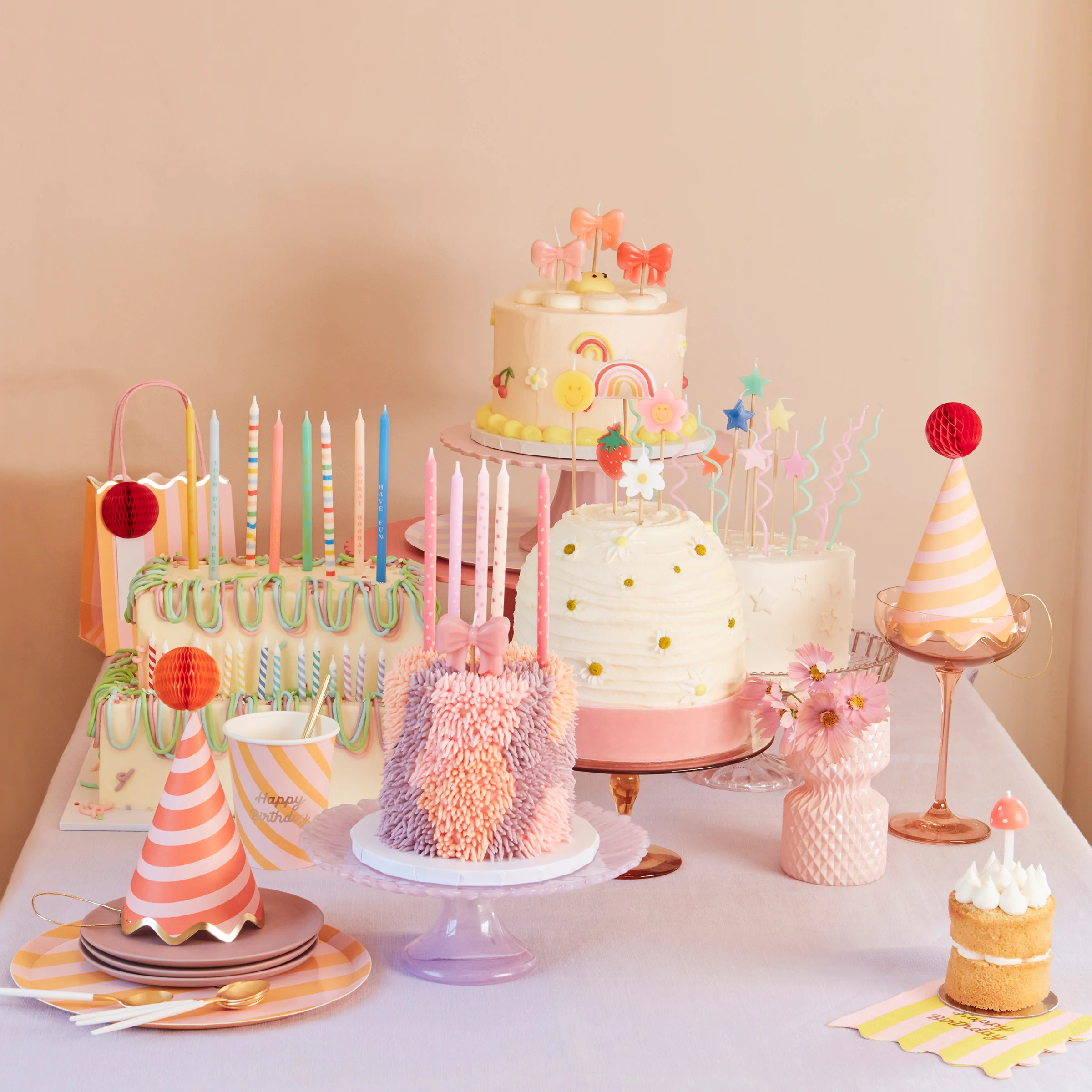 Multi Stripe Candles (x 16) - Image 2