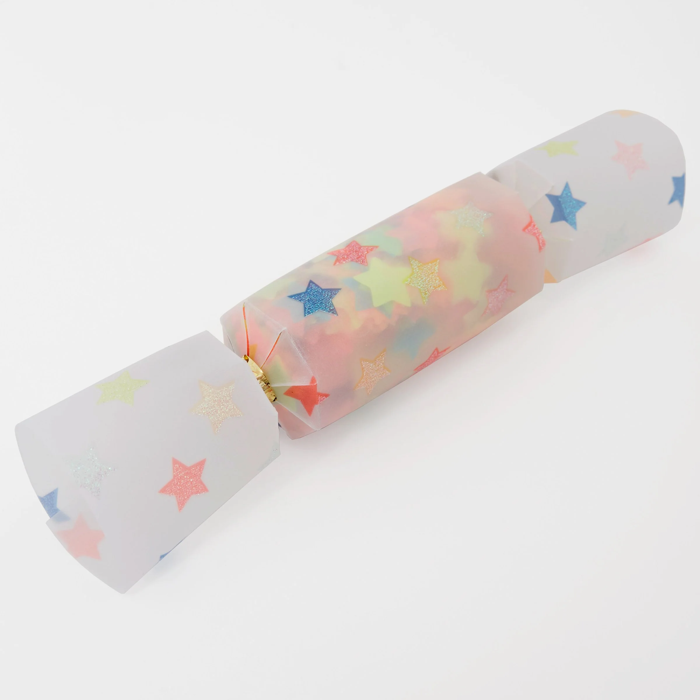 Multicolour Star Confetti Small Crackers (x 6) - Image 3
