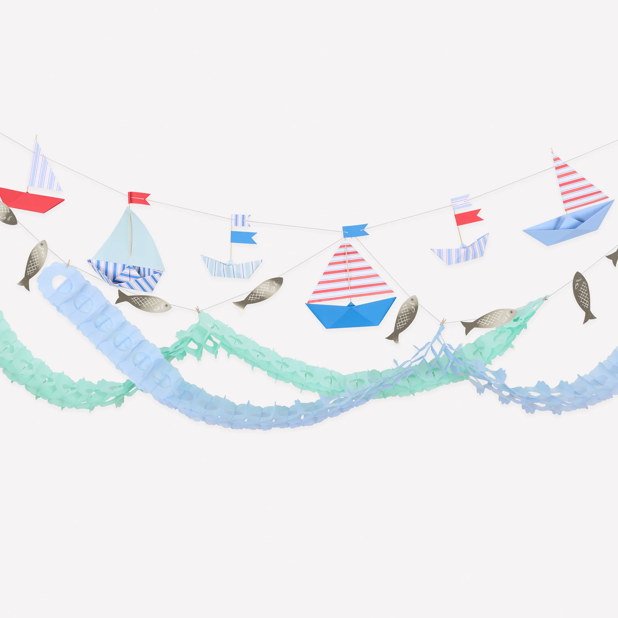 Nautical Boat Garland Set