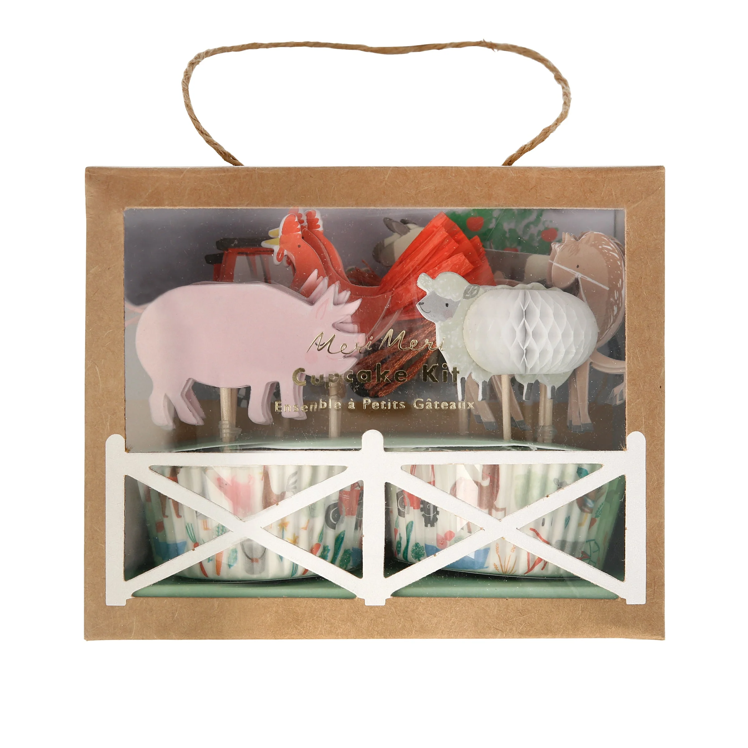 On The Farm Cupcake Kit (x 24 toppers) - Image 2