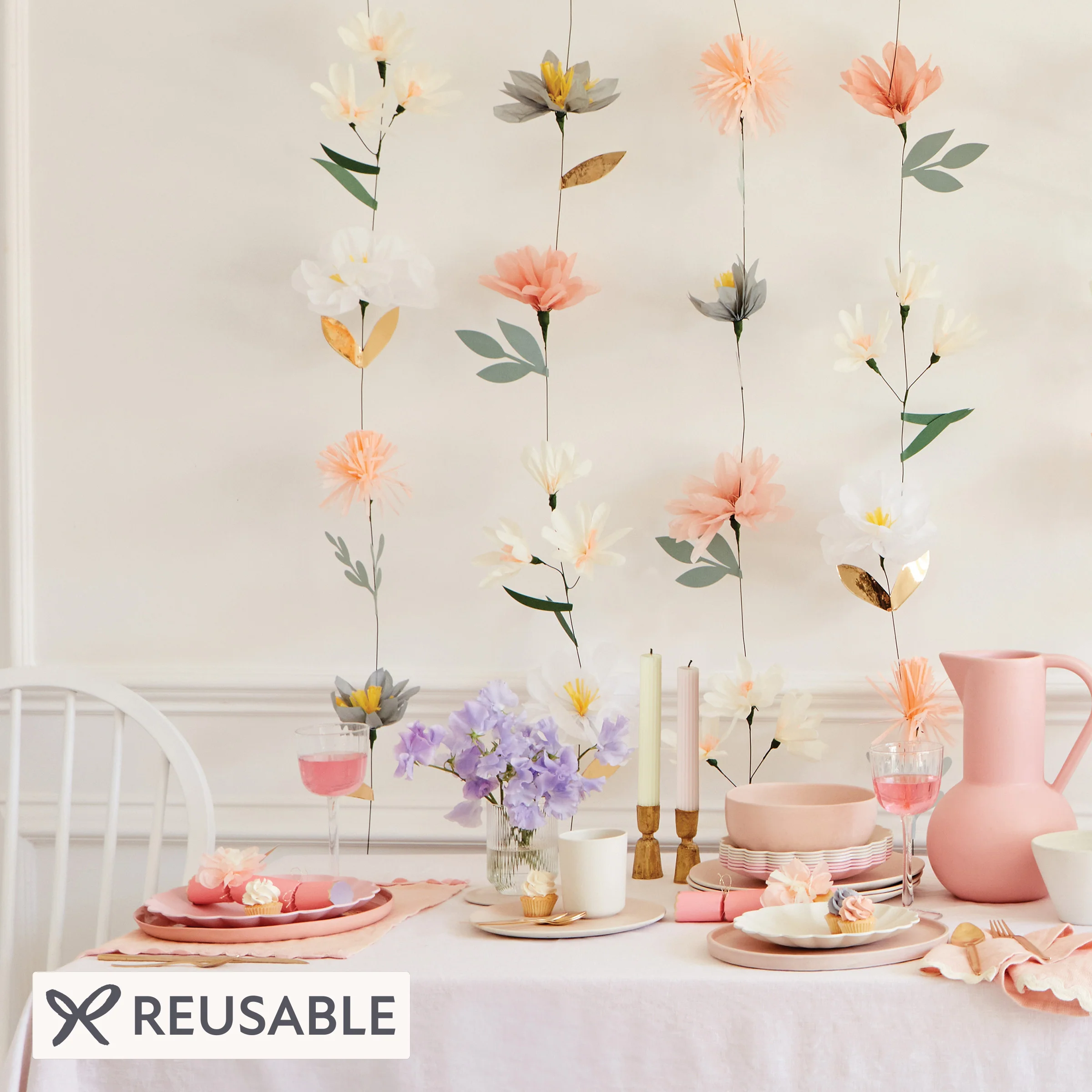 Pastel Flower Wall