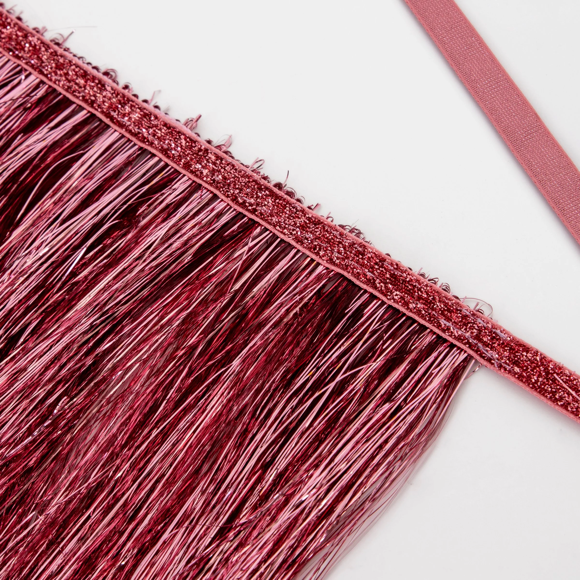 Pink Tinsel Fringe Garland - Image 2