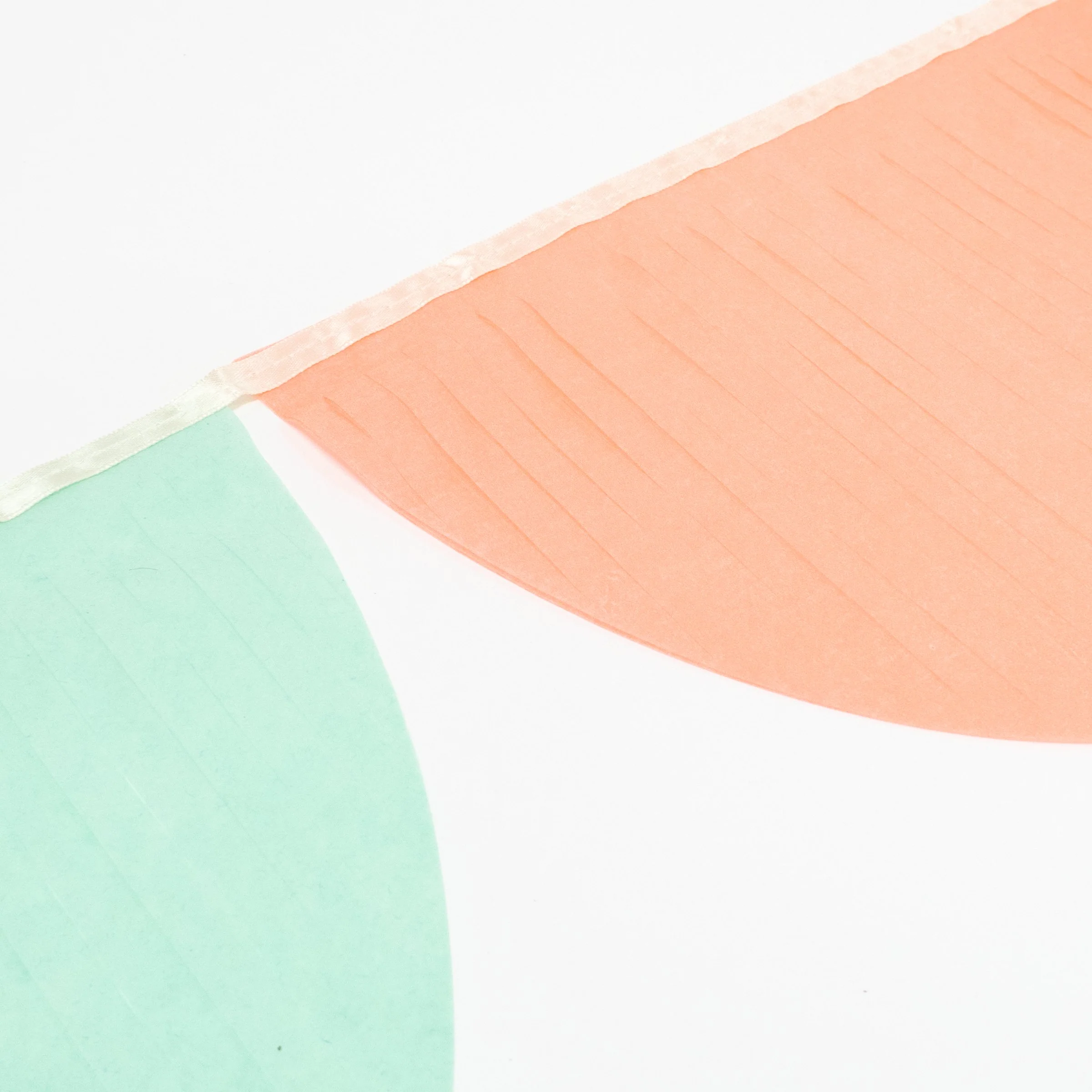 Rainbow Tissue Paper Scallop Garland Set - Image 2