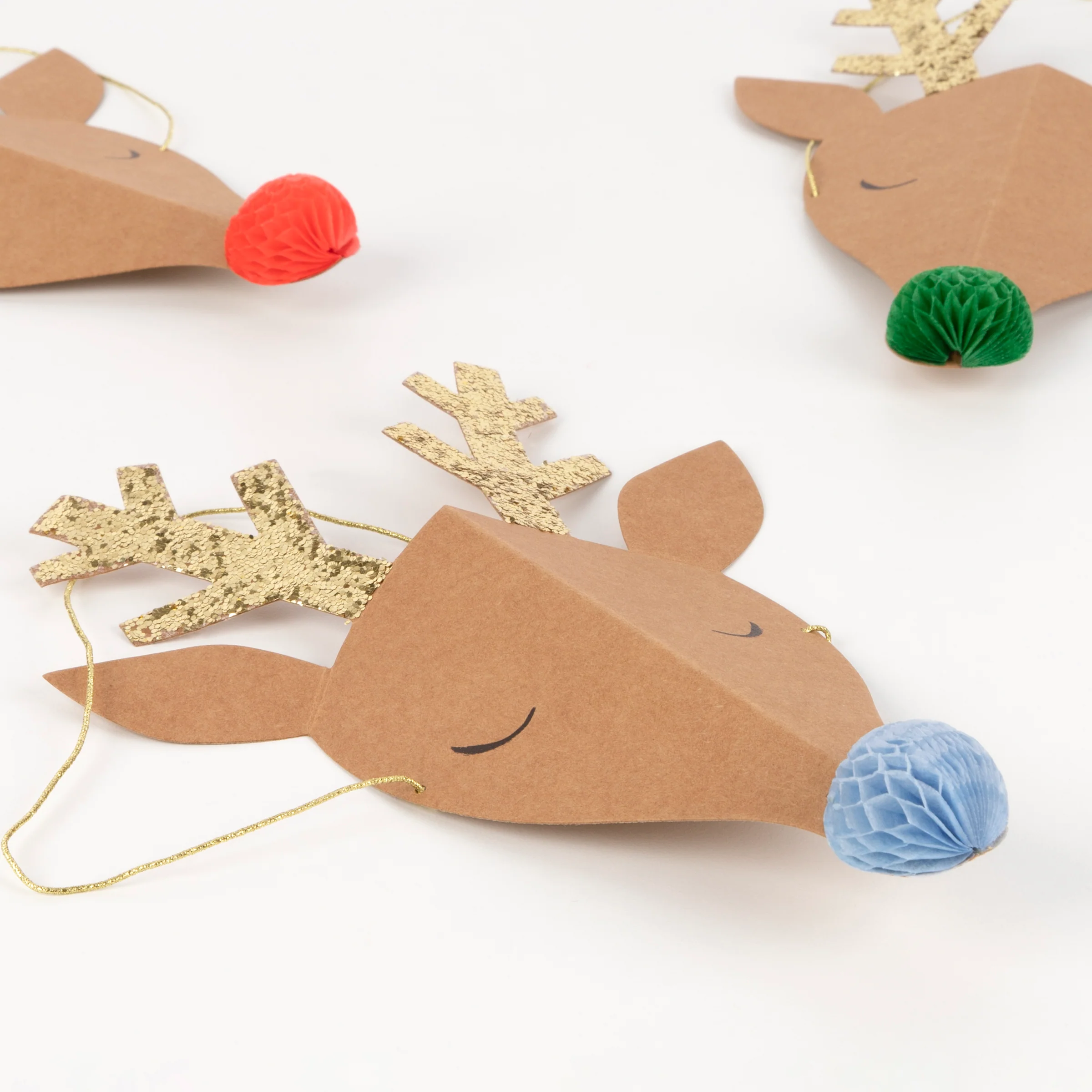 Reindeer Party Hats (x 6) - Image 3