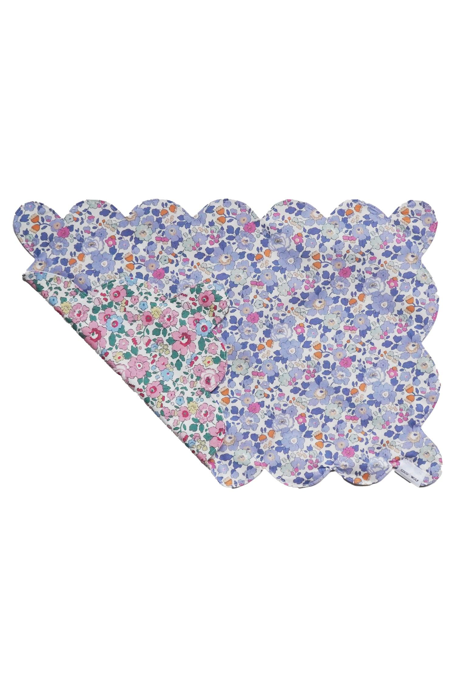 Betsy Reversible Scalloped Placemat made with Liberty Fabric - Image 2