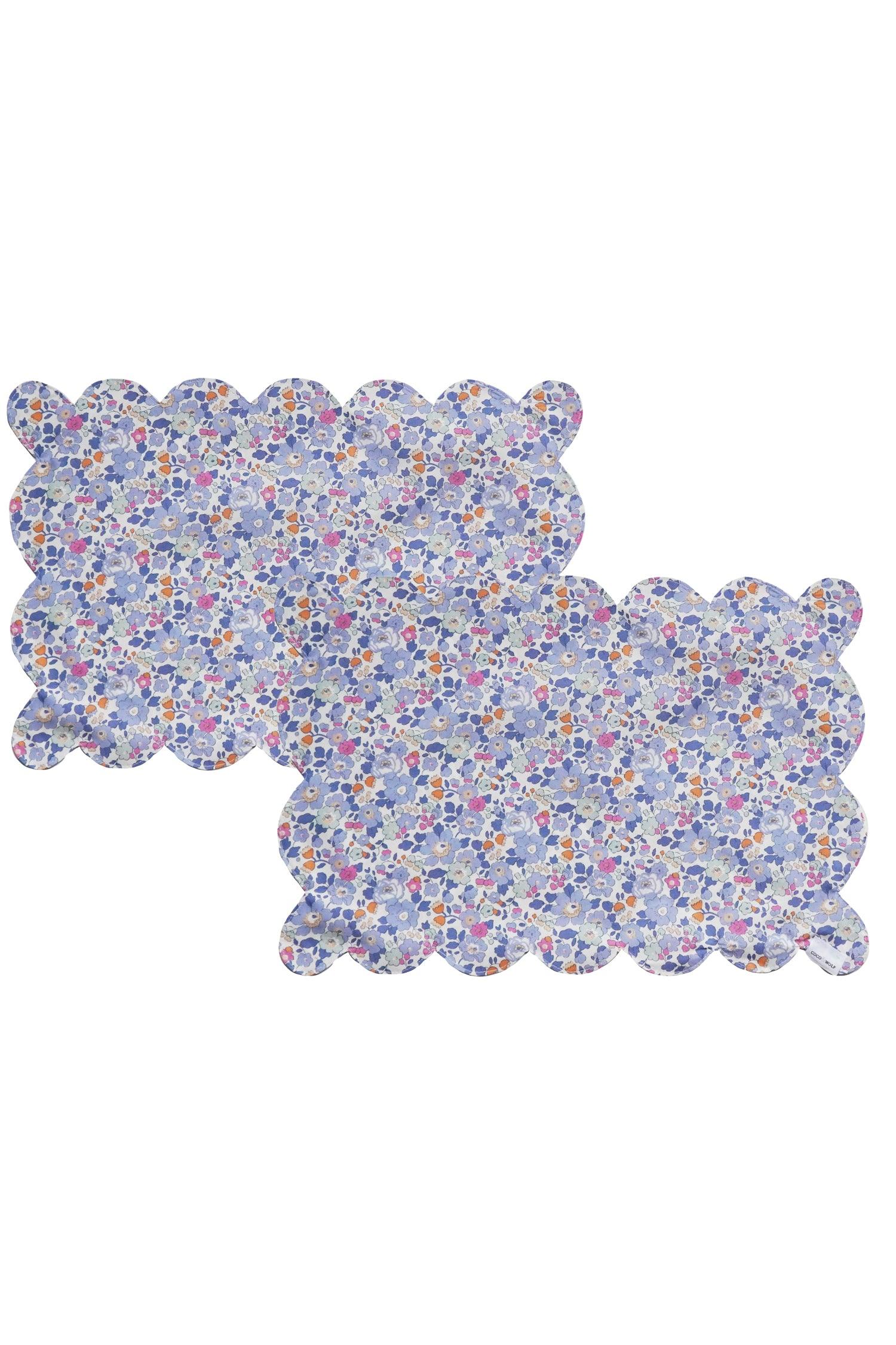 Betsy Reversible Scalloped Placemat made with Liberty Fabric - Image 5