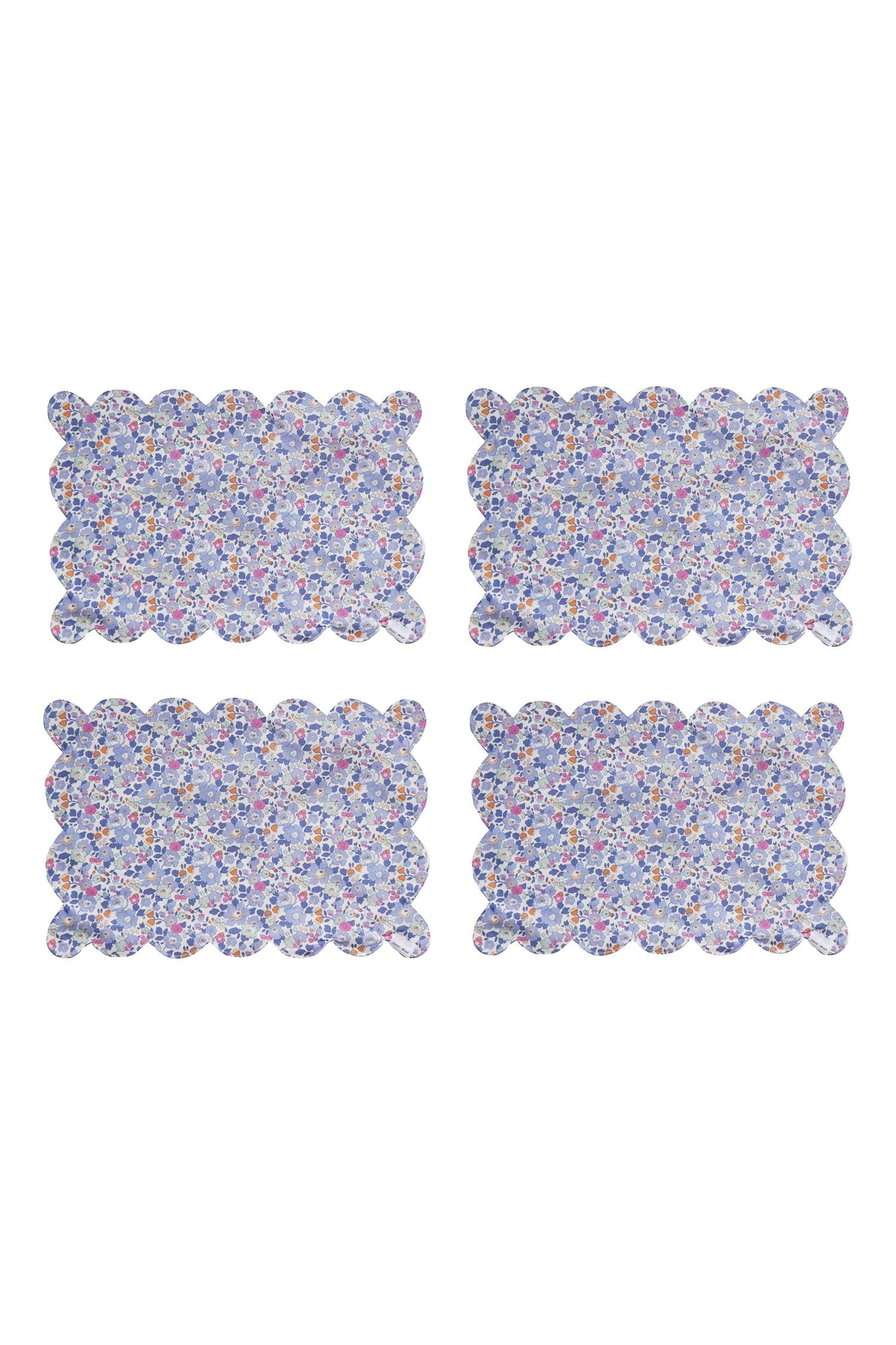 Betsy Reversible Scalloped Placemat made with Liberty Fabric - Image 6