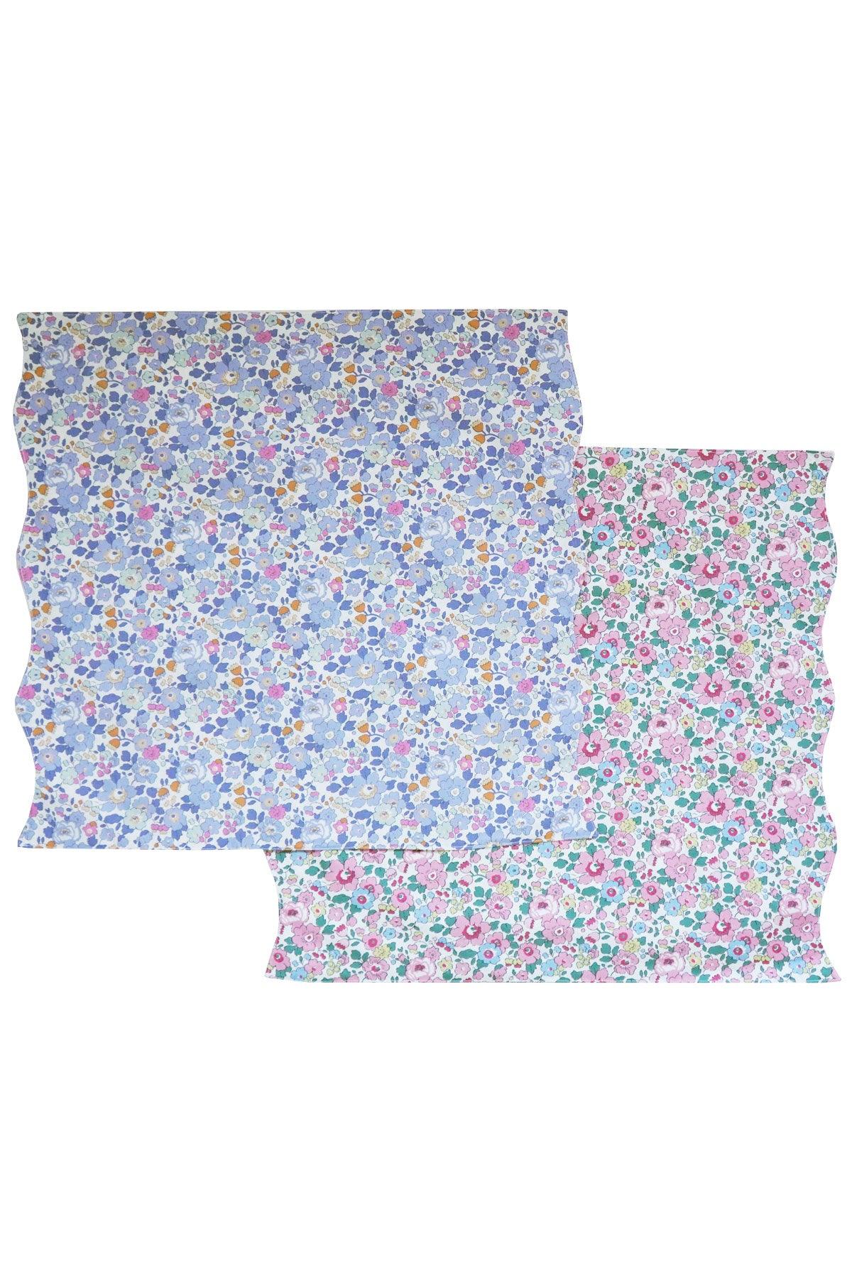 Betsty Reversible Wavy Napkin Set made with Liberty Fabric - Image 4