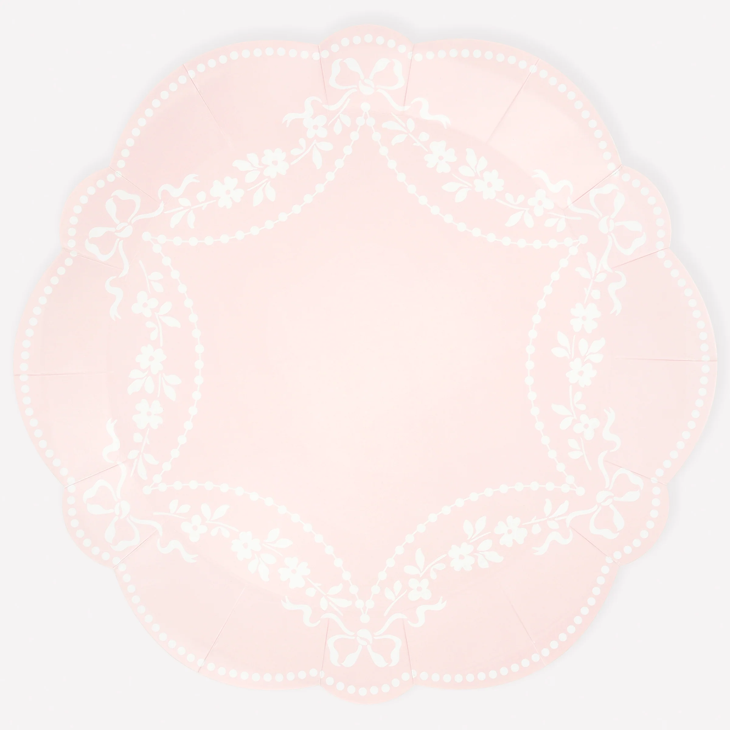 Rococo Pink Dinner Plates (x 8)
