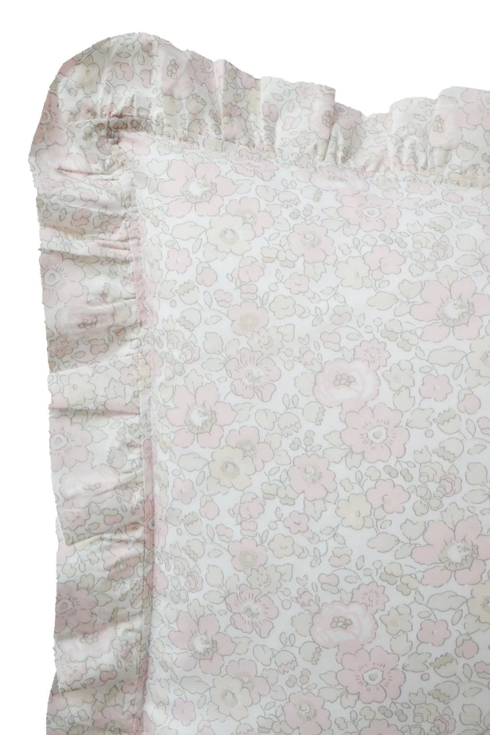 Betsy Lace Ruffle Cushion made with Liberty Fabric - Image 3