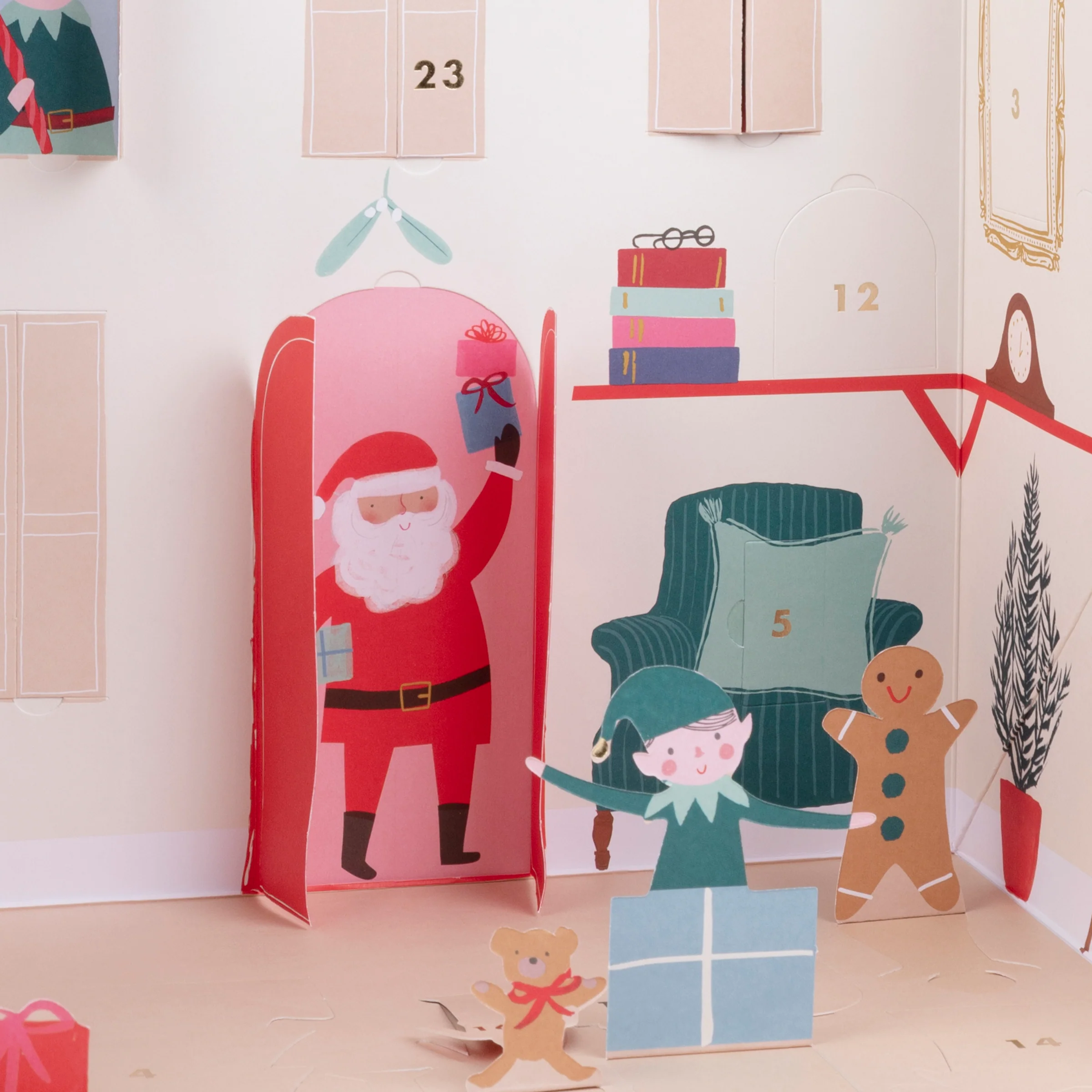 Santa's House Pop Up Advent Calendar - Image 2