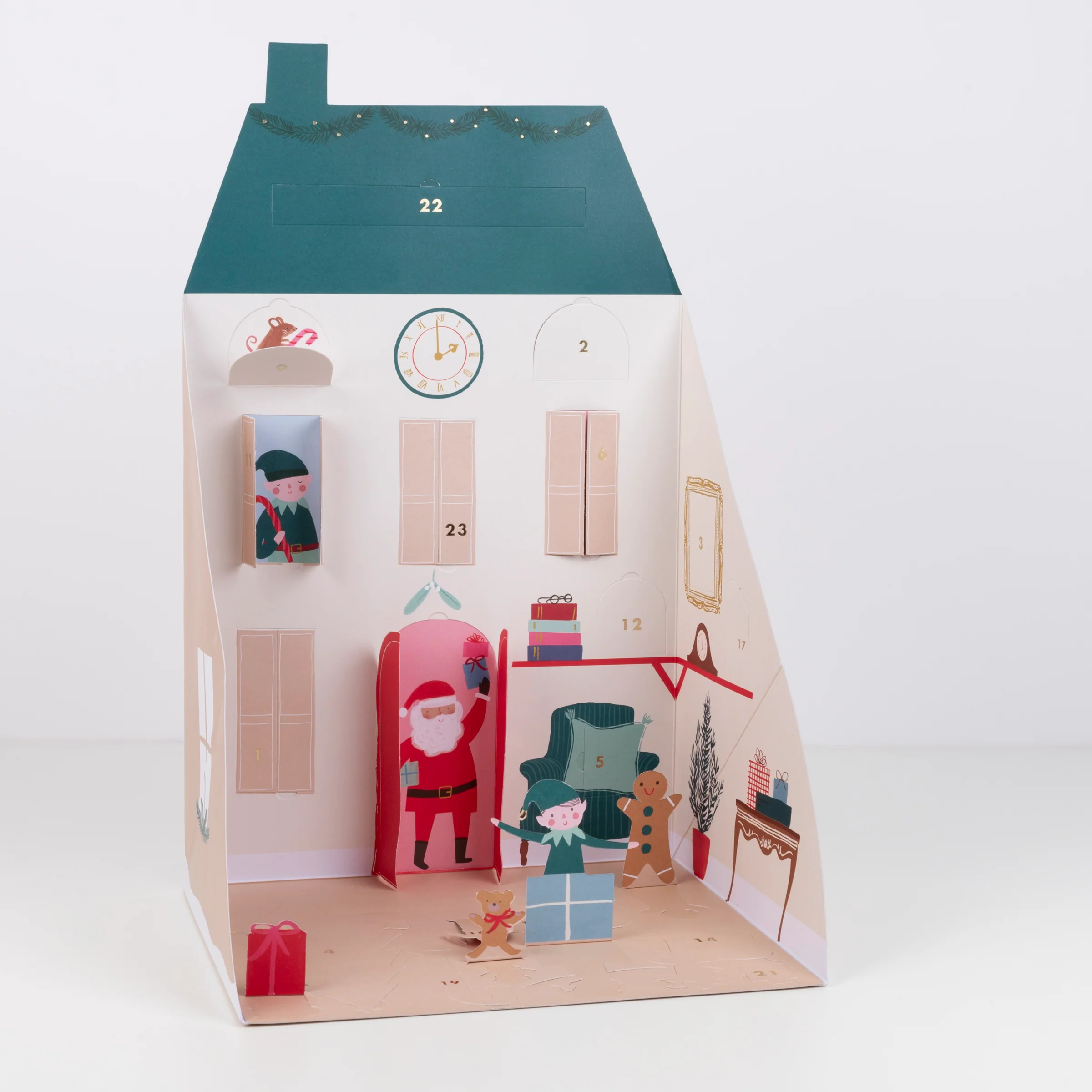 Santa's House Pop Up Advent Calendar - Image 3