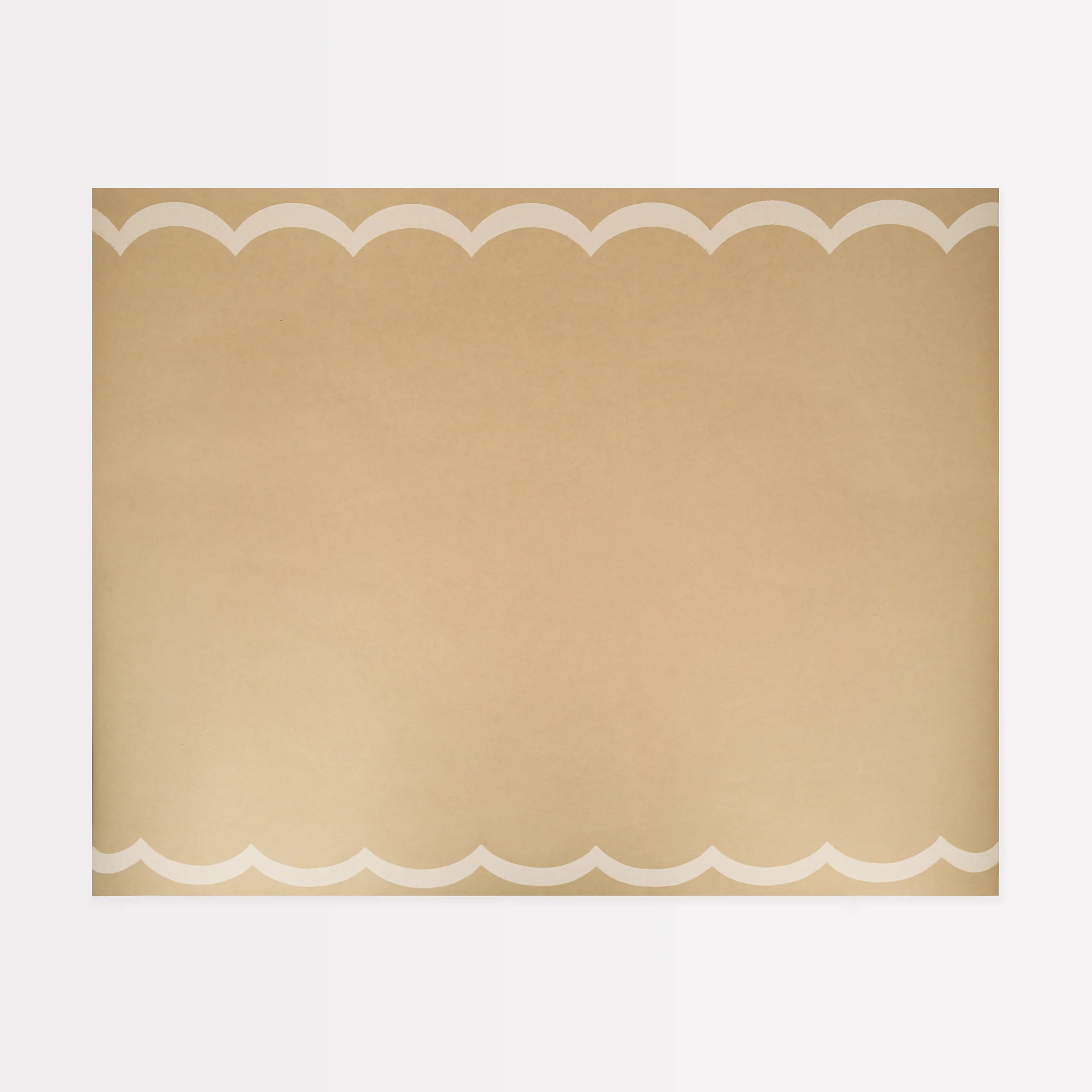 Scalloped Edge Kraft Table Runner