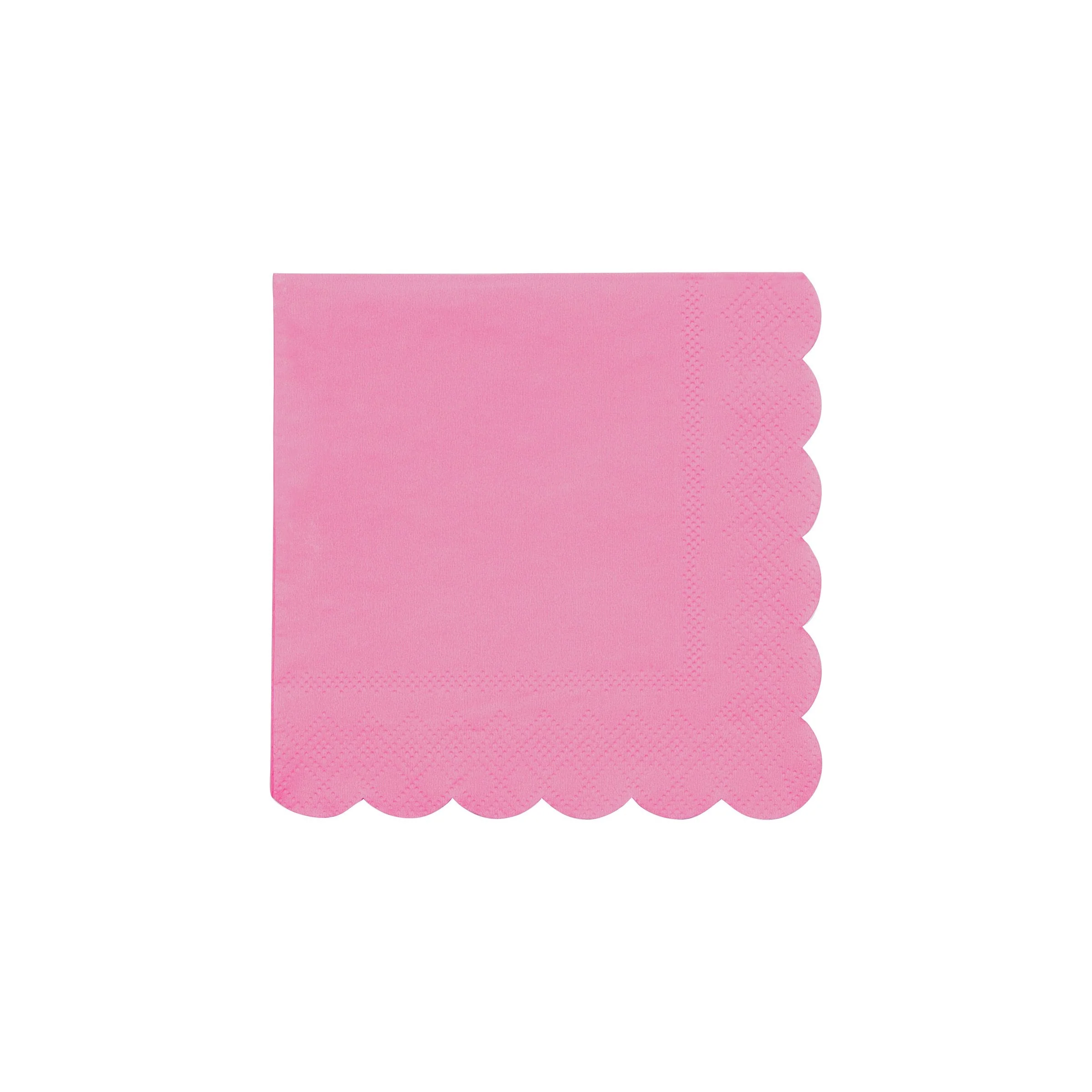 Small Bubblegum Pink Paper Napkins (x 20)