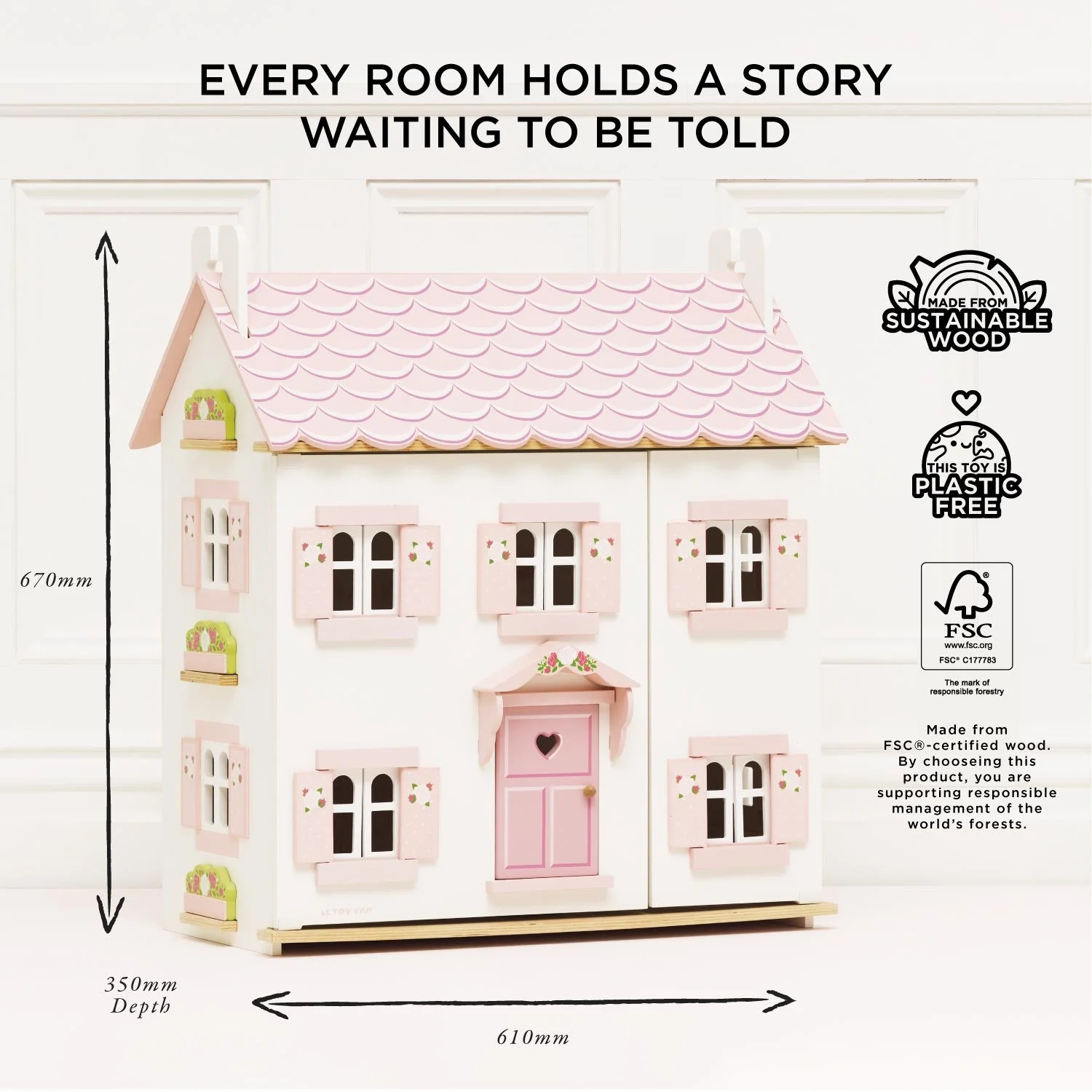 Sophie's Wooden Dolls House - Image 5
