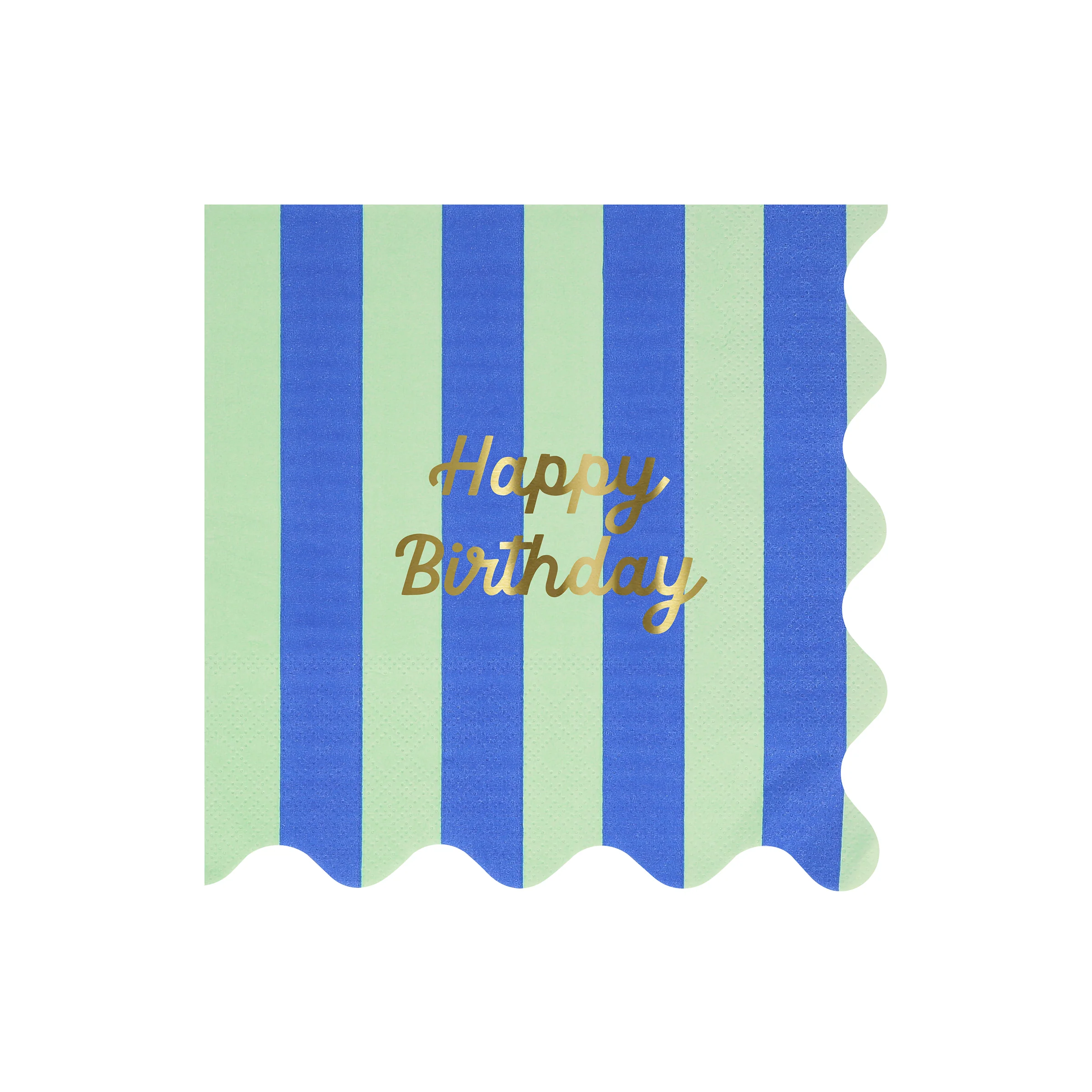 Stripe Happy Birthday Large Napkins (x 16) - Image 10