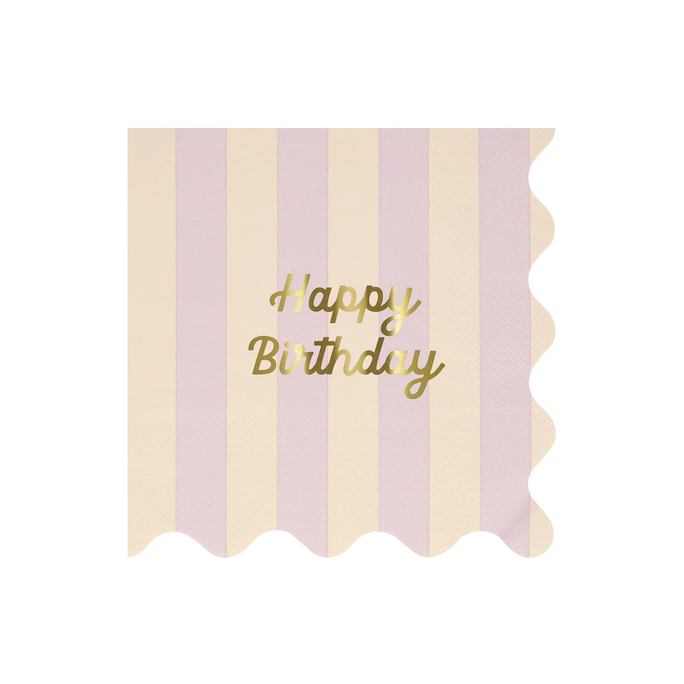 Stripe Happy Birthday Large Napkins (x 16) - Image 5