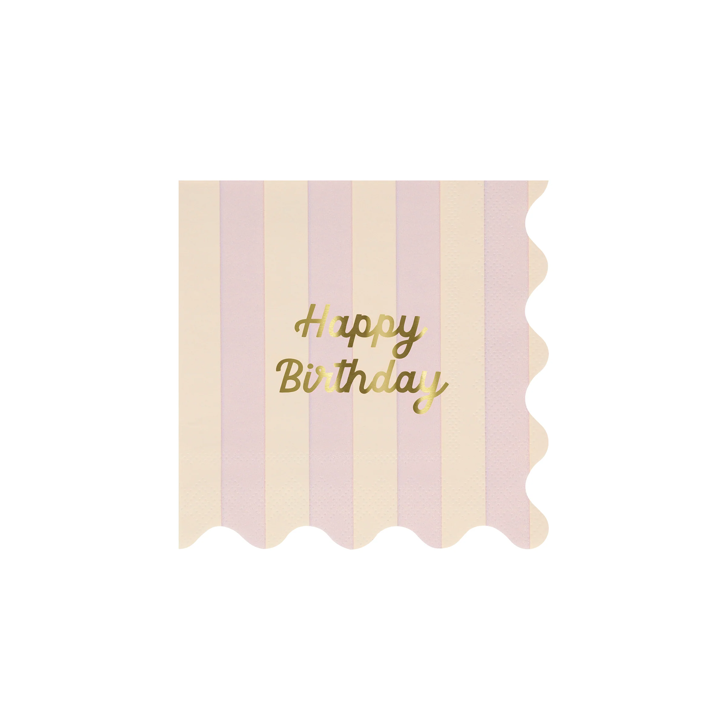 Stripe Happy Birthday Small Napkins (x 16) - Image 7